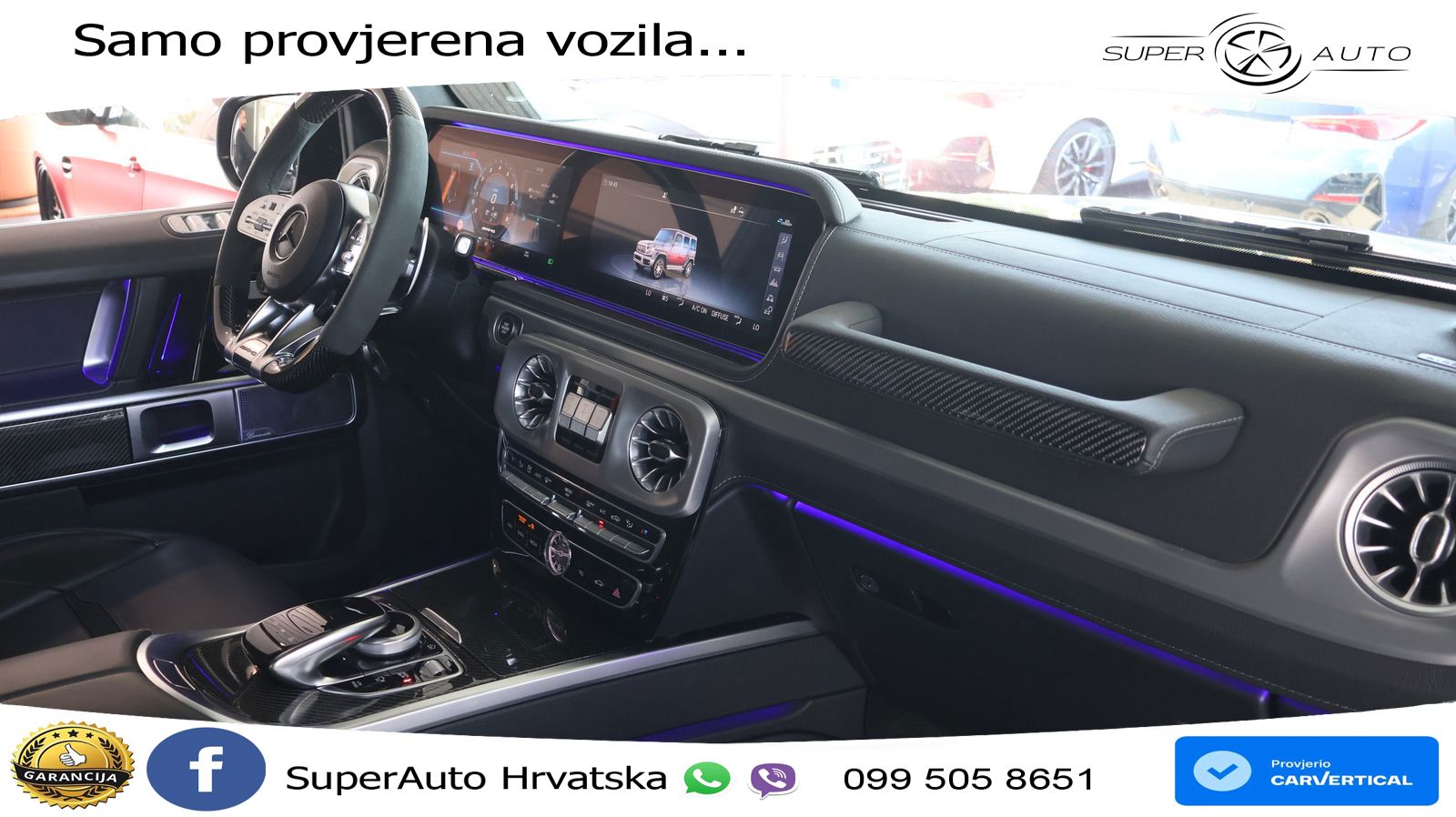 Mercedes AMG G 63 Long V8 (585 KS) 4MATIC 9G-TRONIC AMG SPEEDSHIFT PLUS LED+GR SJED+ACC
