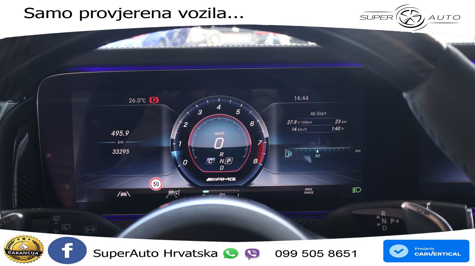 Mercedes AMG G 63 Long V8 (585 KS) 4MATIC 9G-TRONIC AMG SPEEDSHIFT PLUS LED+GR SJED+ACC