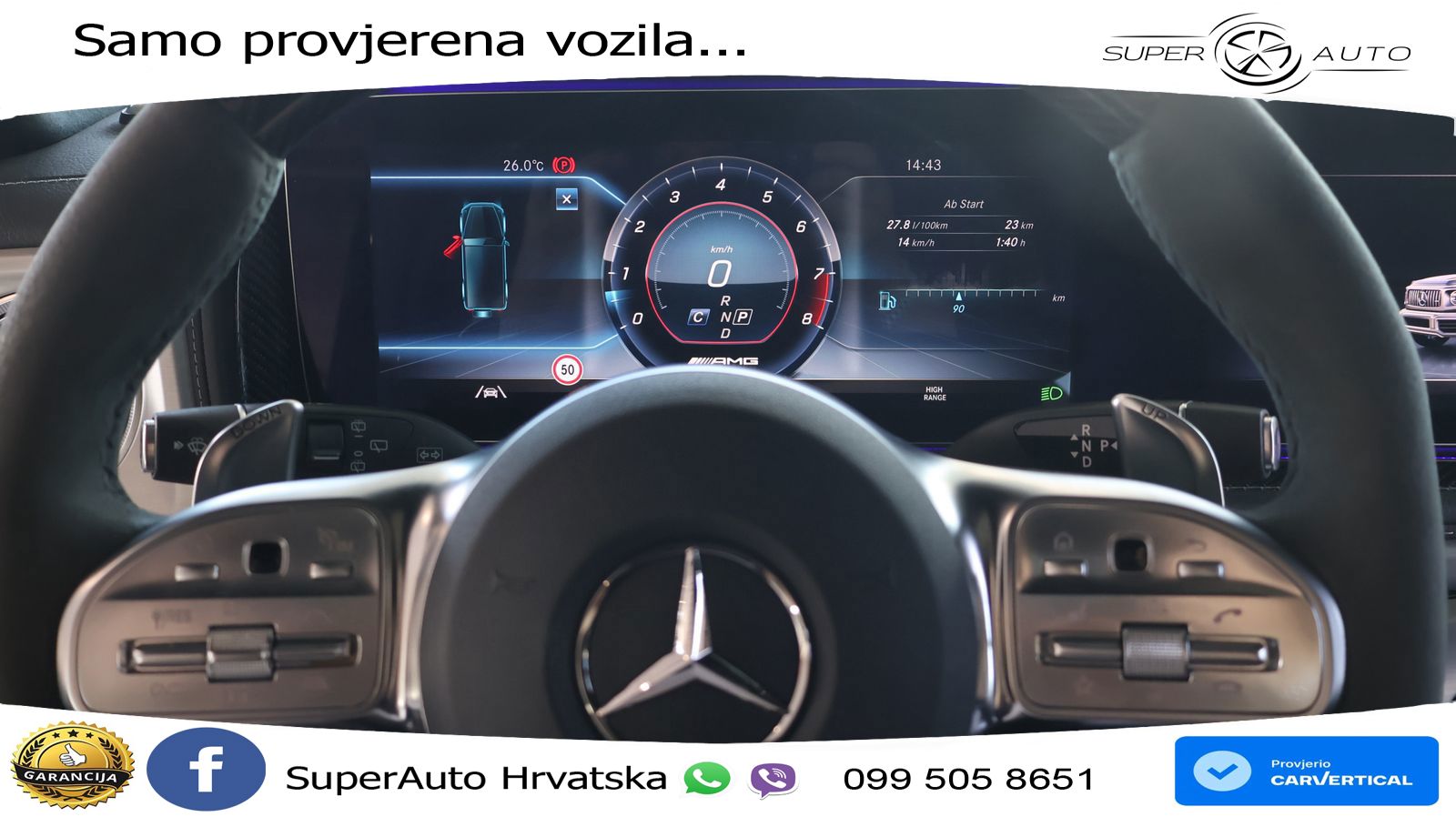 Mercedes AMG G 63 Long V8 (585 KS) 4MATIC 9G-TRONIC AMG SPEEDSHIFT PLUS LED+GR SJED+ACC