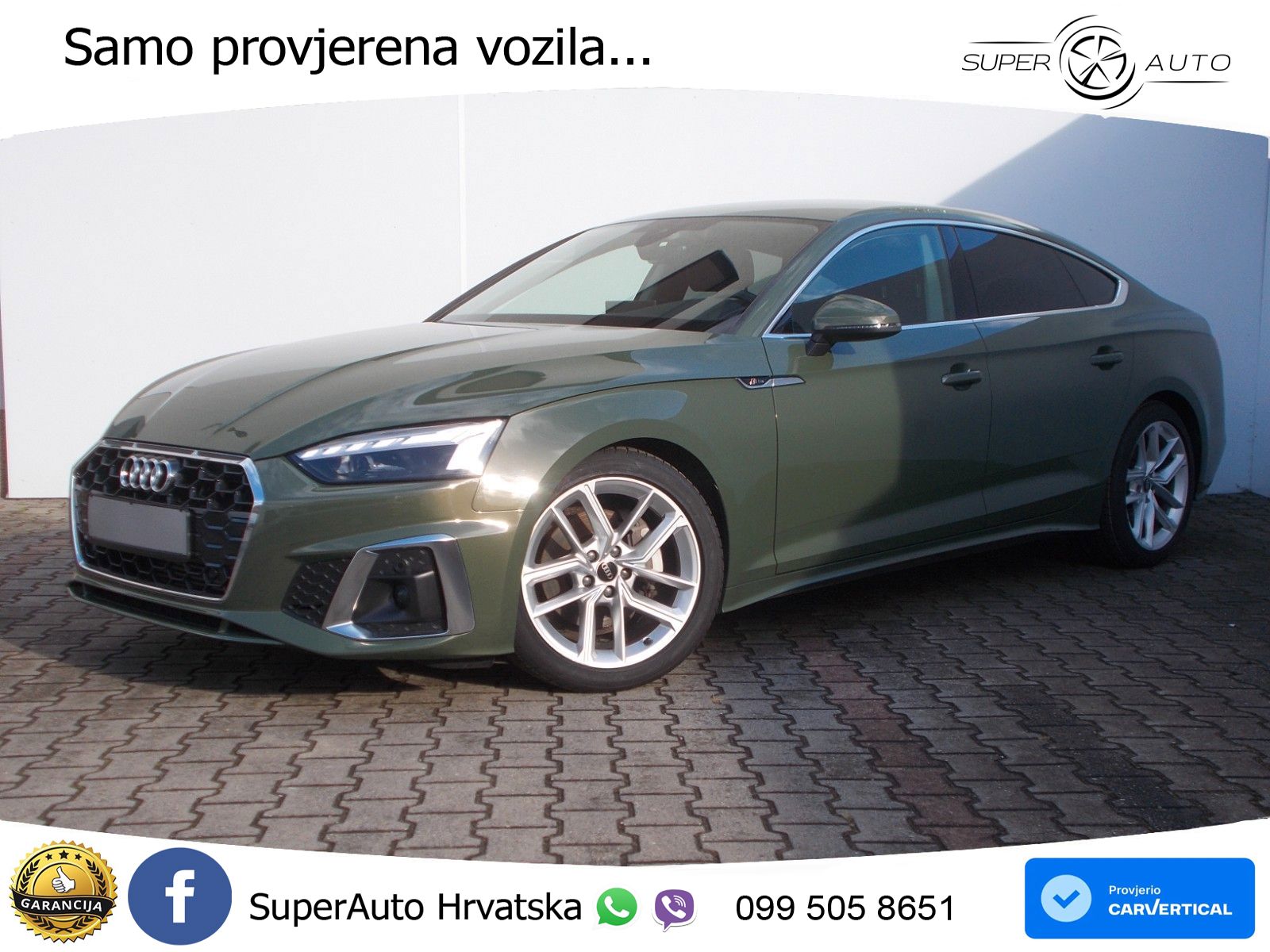 Audi A5 Sportback  40 TFSI (204 KS) S tronic S line LED+GR SJED+ACC