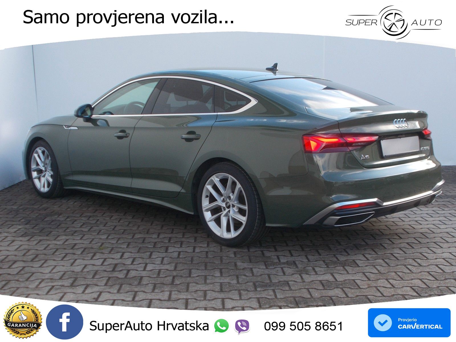 Audi A5 Sportback  40 TFSI (204 KS) S tronic S line LED+GR SJED+ACC