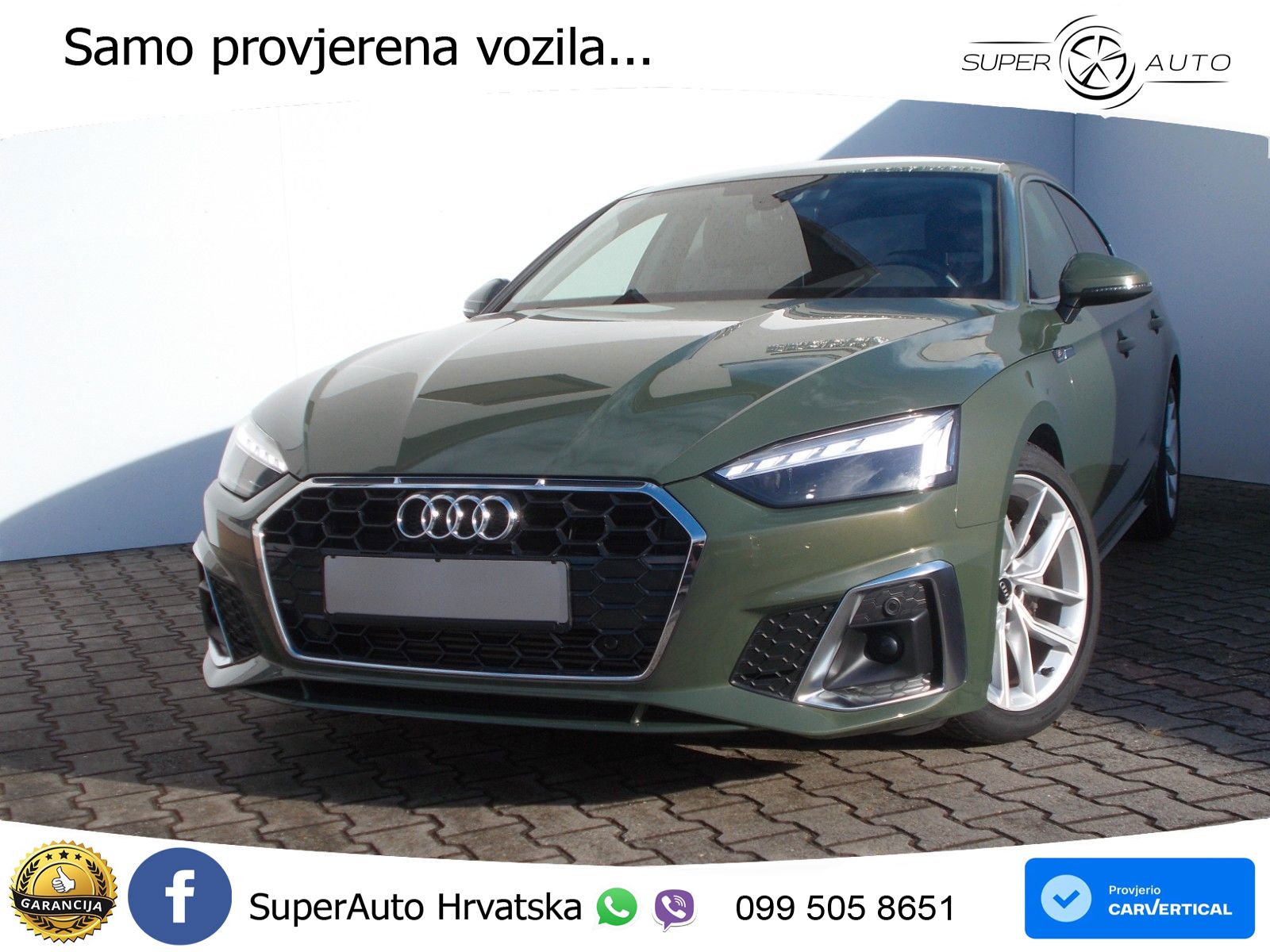 Audi A5 Sportback  40 TFSI (204 KS) S tronic S line LED+GR SJED+ACC