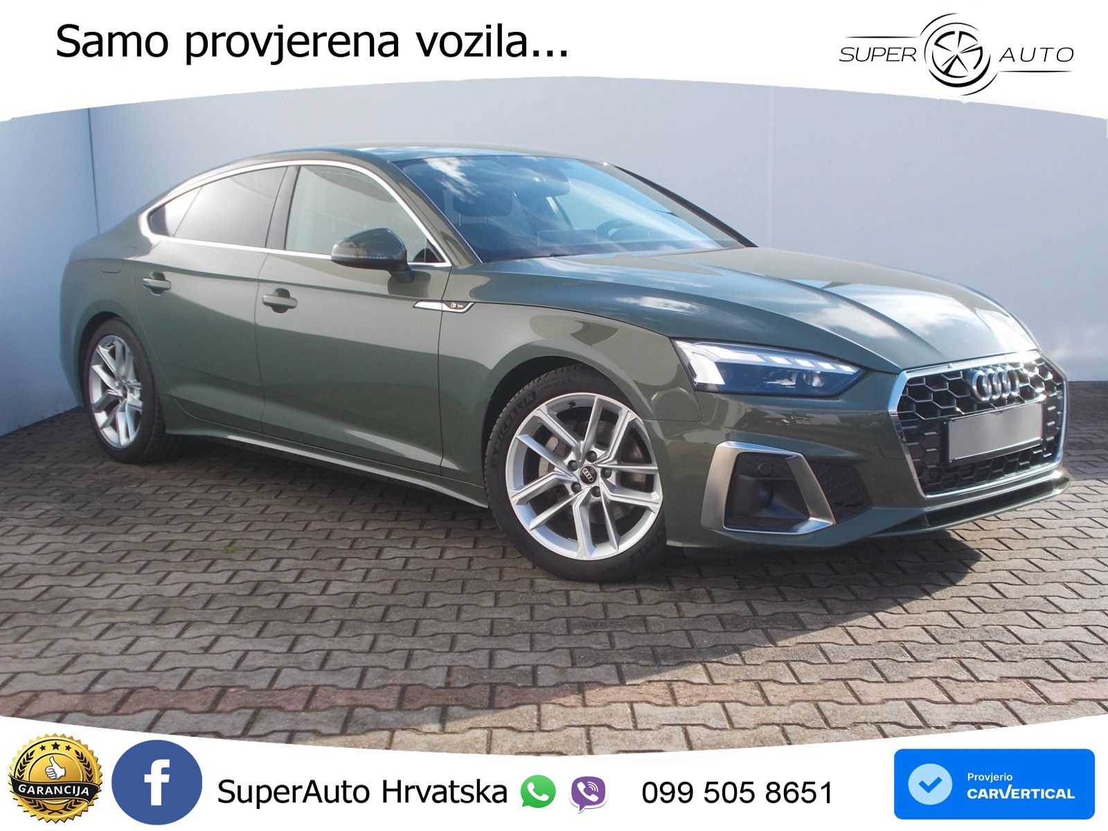 Audi A5 Sportback  40 TFSI (204 KS) S tronic S line LED+GR SJED+ACC