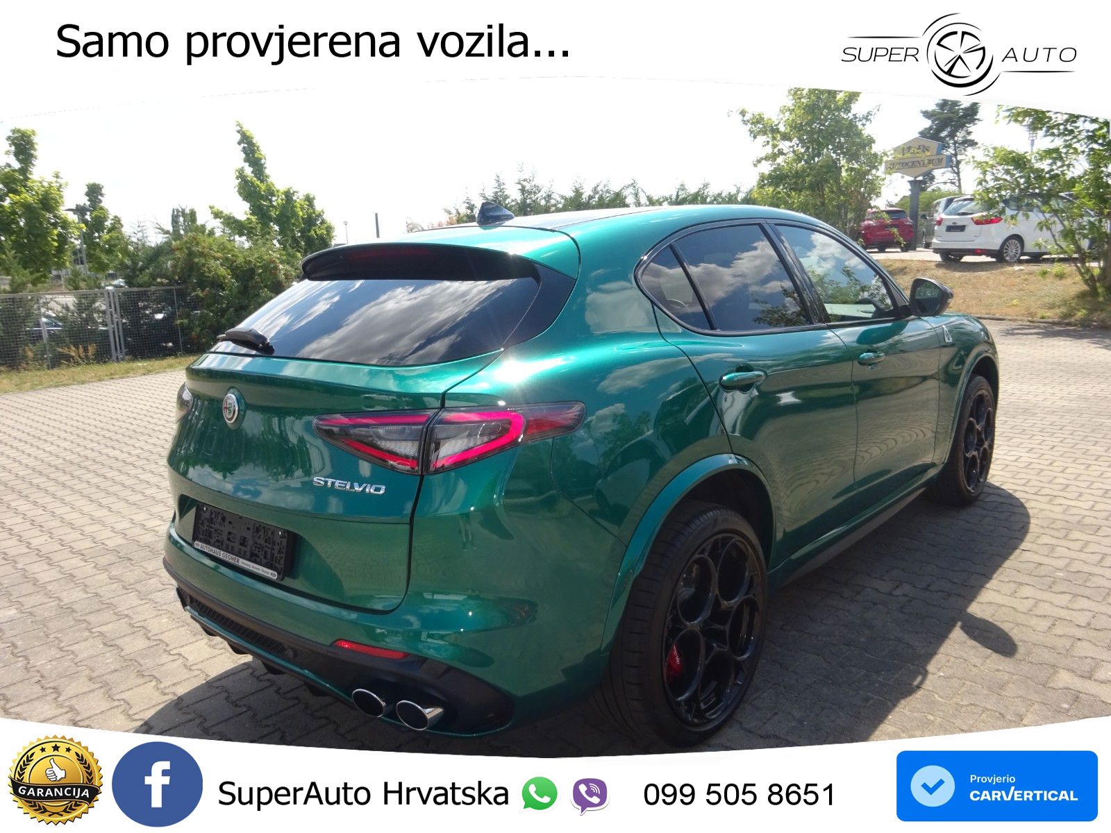 Alfa Romeo Stelvio Quadrifoglio 2.9 V6 Bi-Turbo (520 KS) Q4 Automatic LED+GR SJED+ACC