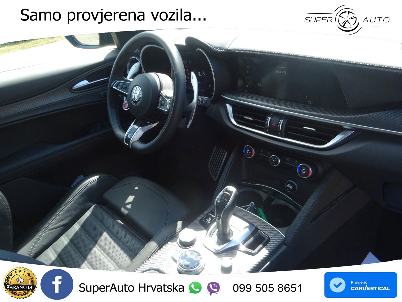 Alfa Romeo Stelvio Quadrifoglio 2.9 V6 Bi-Turbo (520 KS) Q4 Automatic LED+GR SJED+ACC