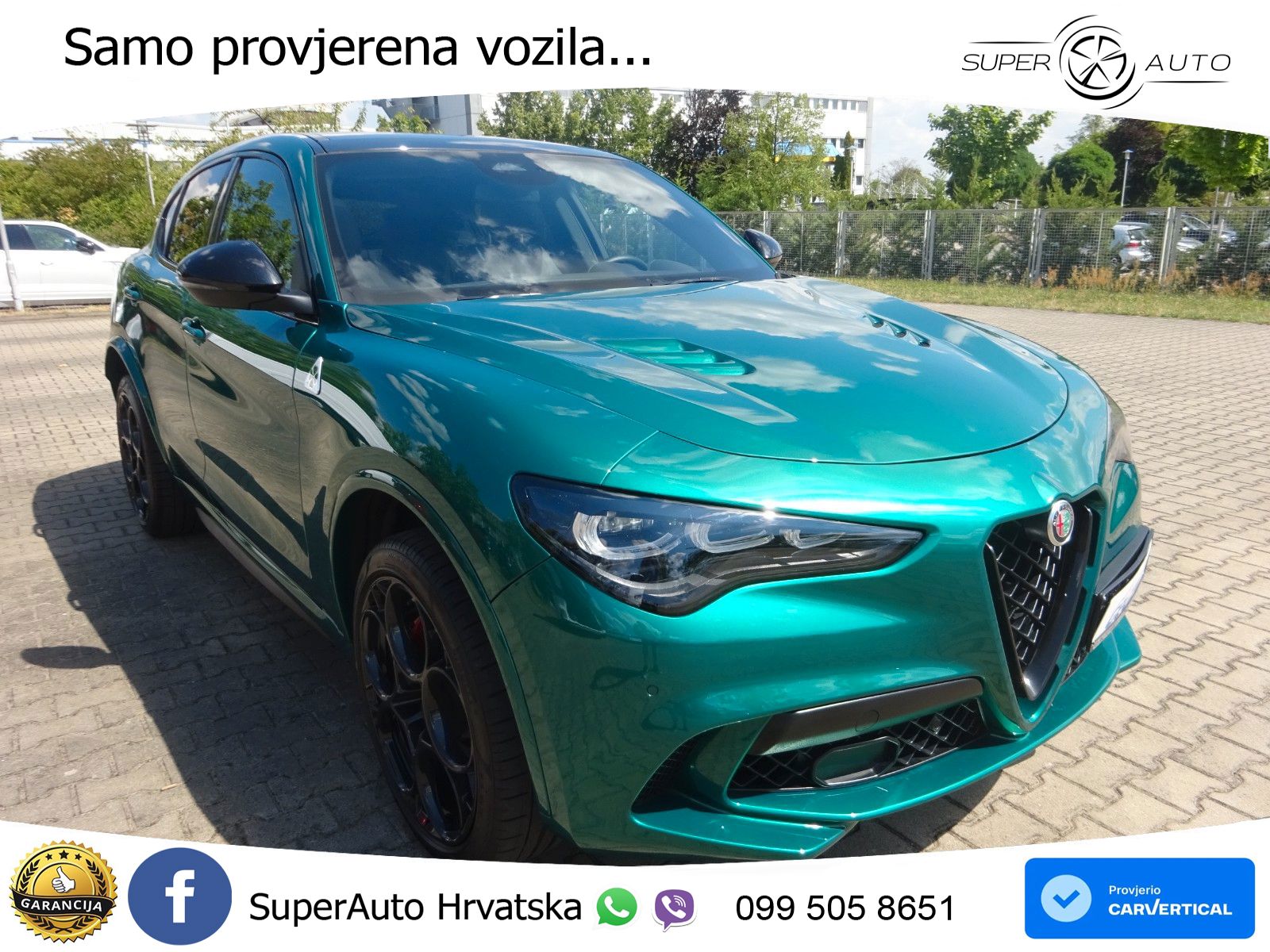 Alfa Romeo Stelvio Quadrifoglio 2.9 V6 Bi-Turbo (520 KS) Q4 Automatic LED+GR SJED+ACC
