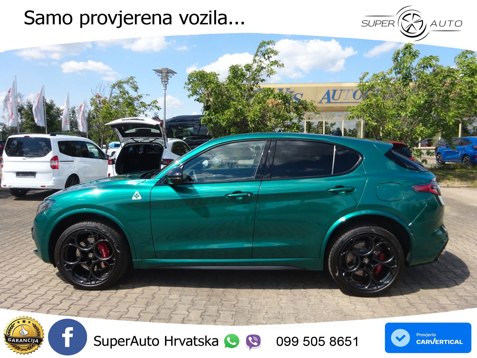 Alfa Romeo Stelvio Quadrifoglio 2.9 V6 Bi-Turbo (520 KS) Q4 Automatic LED+GR SJED+ACC
