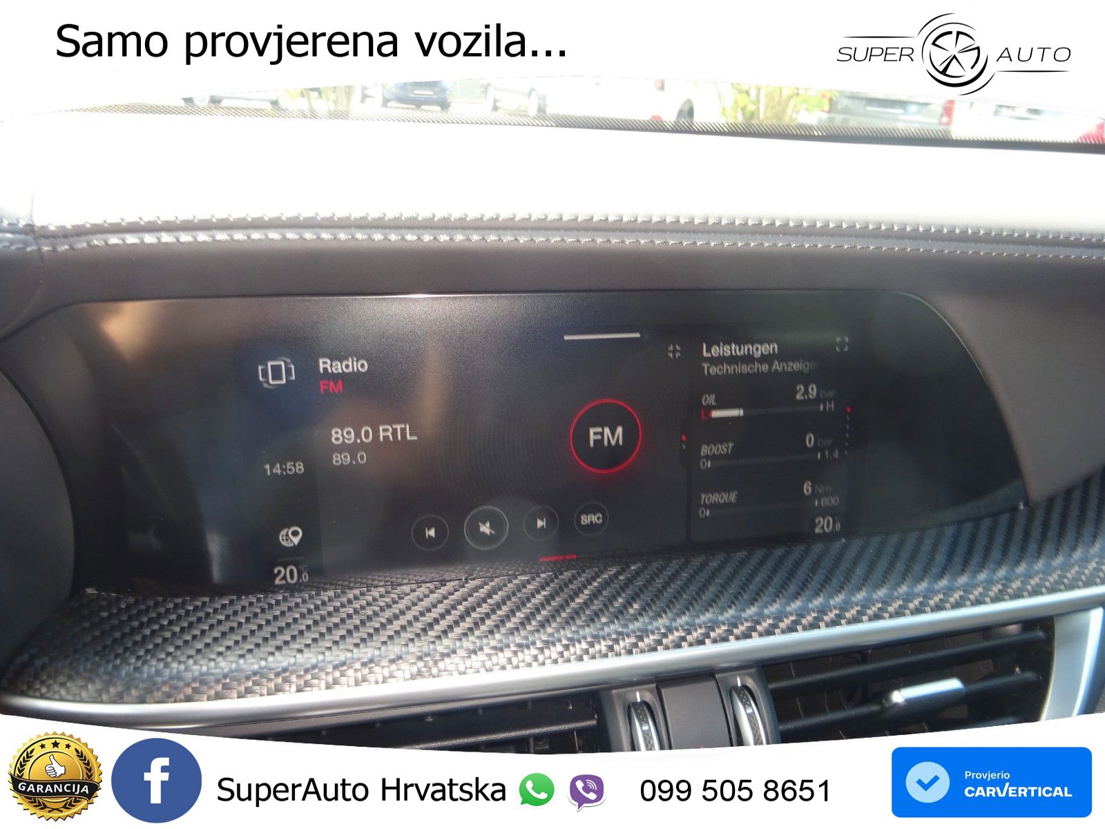 Alfa Romeo Stelvio Quadrifoglio 2.9 V6 Bi-Turbo (520 KS) Q4 Automatic LED+GR SJED+ACC