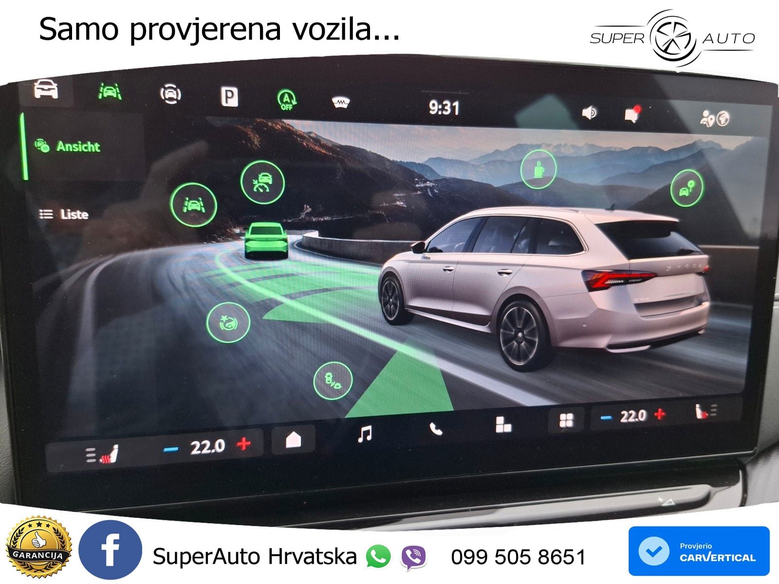 Škoda Octavia Combi 1.5 TSI (150 KS) DSG SportLine MATRIX+GR SJED+KAM