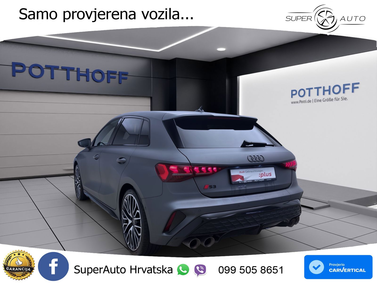 Audi S3 2.0 TFSI (333 KS) quattro S tronic MATRIX+GR SJED+KAM