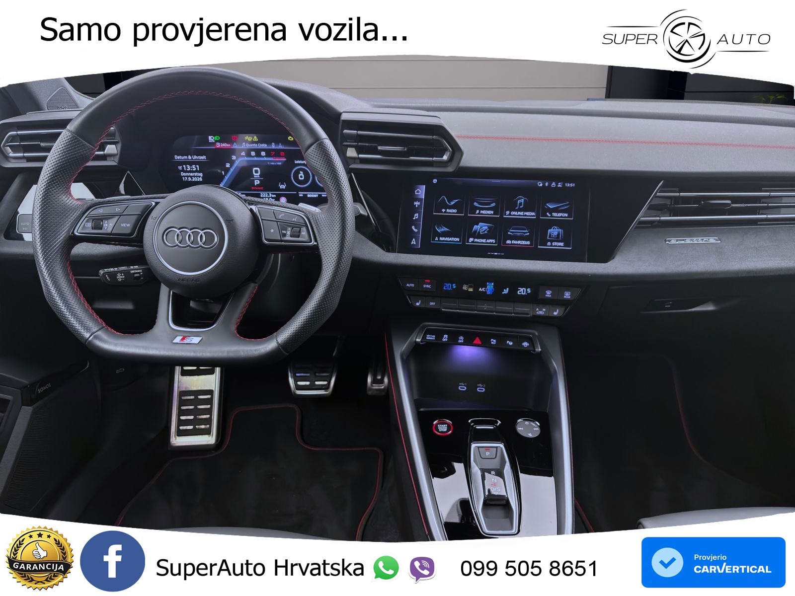 Audi S3 2.0 TFSI (333 KS) quattro S tronic MATRIX+GR SJED+KAM