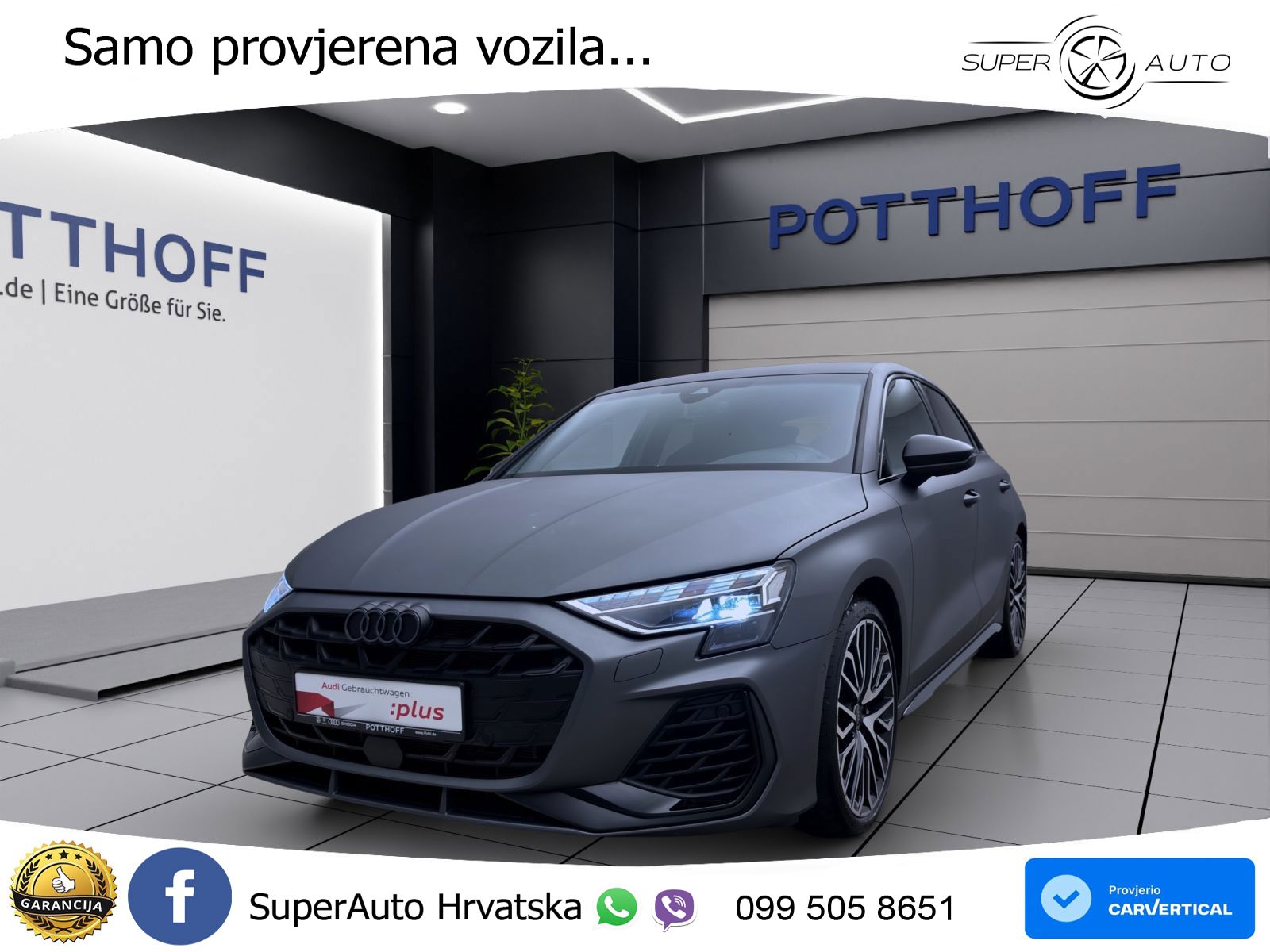 Audi S3 2.0 TFSI (333 KS) quattro S tronic MATRIX+GR SJED+KAM