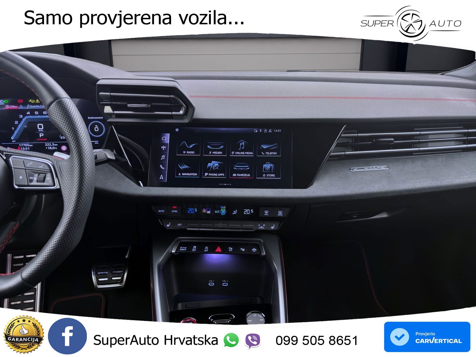 Audi S3 2.0 TFSI (333 KS) quattro S tronic MATRIX+GR SJED+KAM
