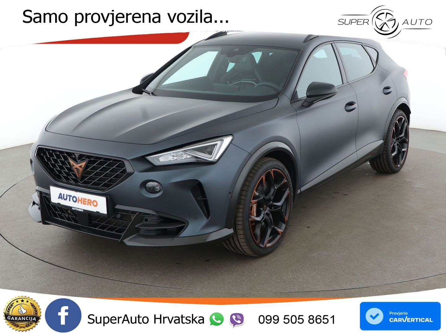 Cupra Formentor VZ5 2.5 TSI (390 KS) 4Drive DSG LED+GR SJED+ACC
