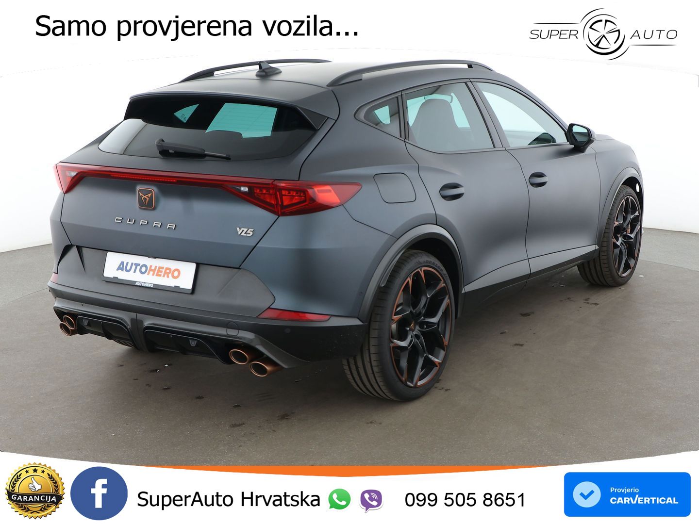 Cupra Formentor VZ5 2.5 TSI (390 KS) 4Drive DSG LED+GR SJED+ACC