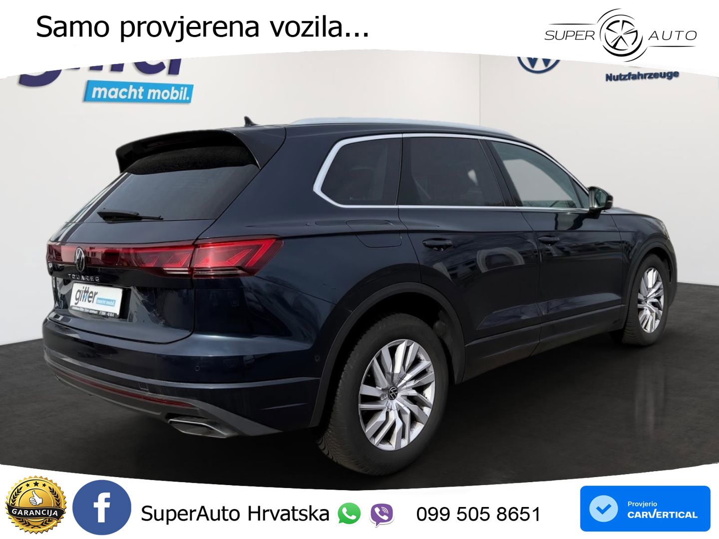 Volkswagen Touareg 3.0 V6 TDI (231 KS) 4MOTION Tiptronic ZRAČNI+ACC+GR SJED+KAM