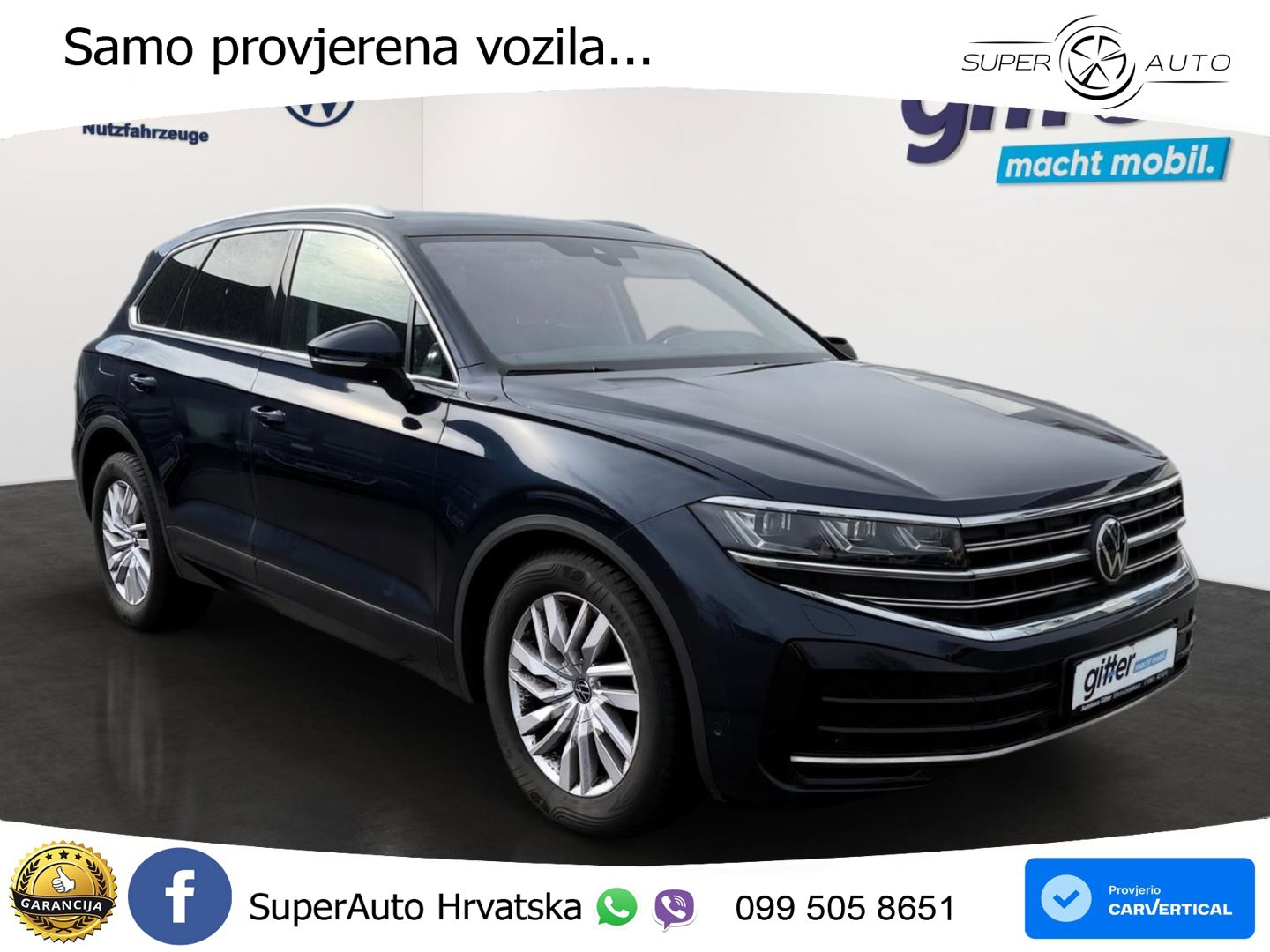 Volkswagen Touareg 3.0 V6 TDI (231 KS) 4MOTION Tiptronic ZRAČNI+ACC+GR SJED+KAM