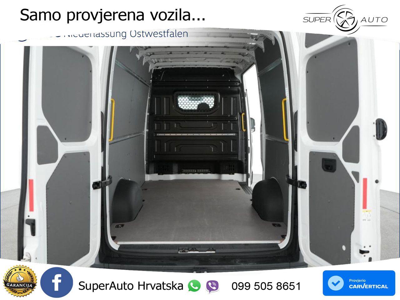 Volkswagen Crafter Kasten mittel Rear View AHK Klima ZV 140 KS