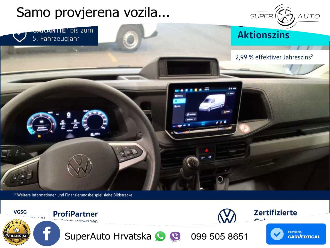 Volkswagen Crafter Kasten mittel Rear View AHK Klima ZV 140 KS