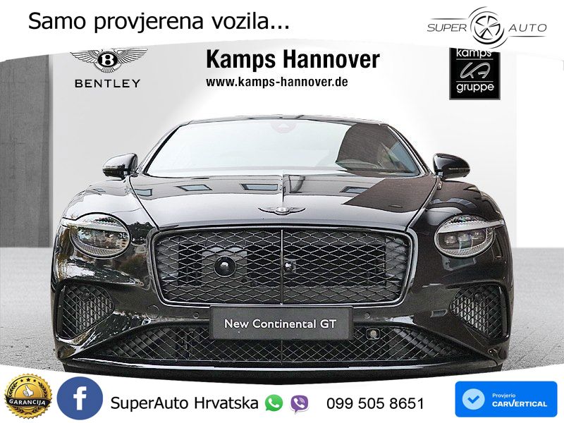 Bentley Continental GT IV 4.0 V8 TFSi (680 KS) AWD DCT ZRAČNI+ACC+GR SJED+KAM