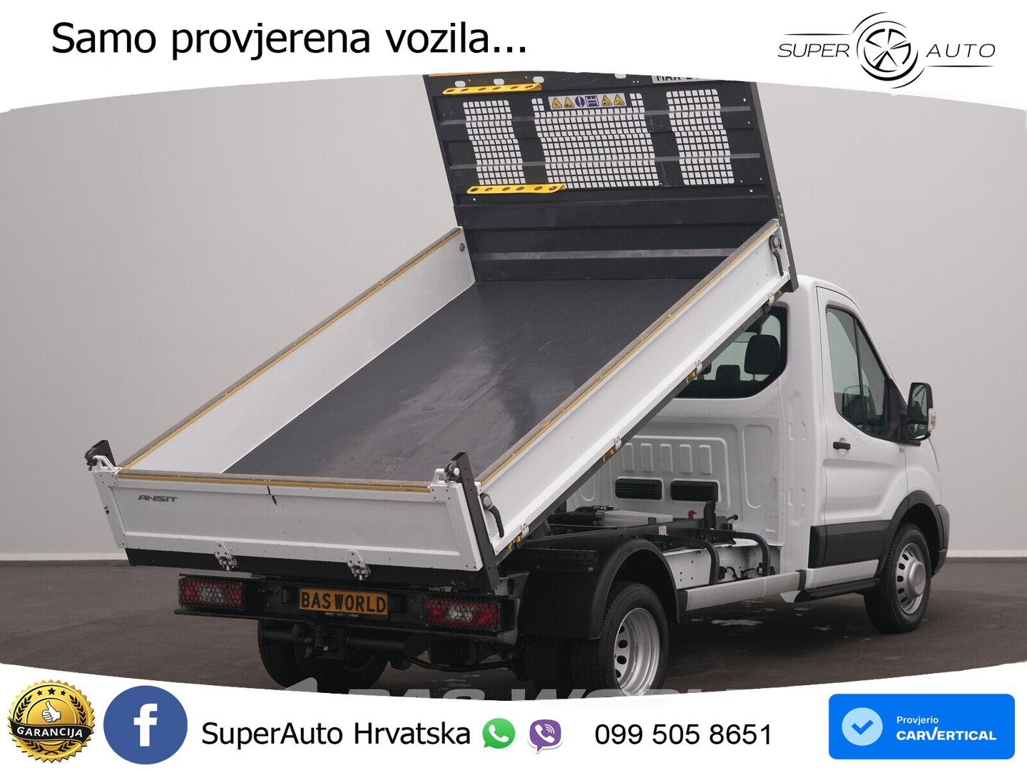 Ford Transit 165pk Kipper Dubbellucht 3,5t Trekhaak A 131 KS