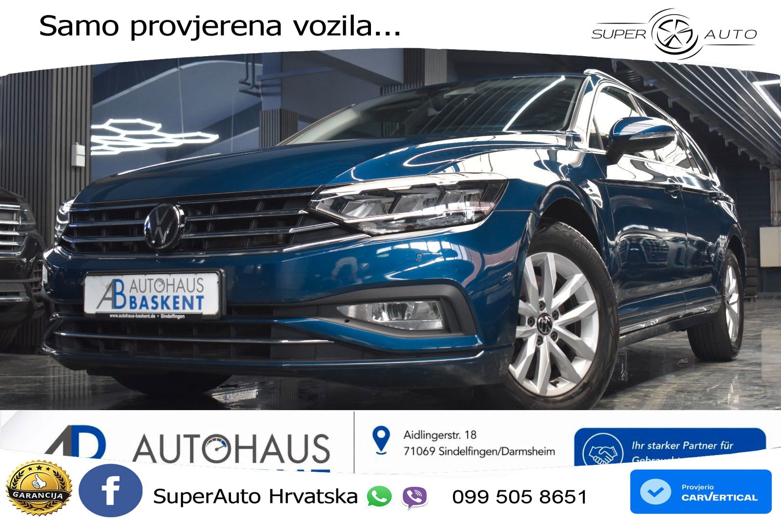 Volkswagen Passat Variant 2.0 TDI (150 KS) DSG Business LED+GR SJED+ACC