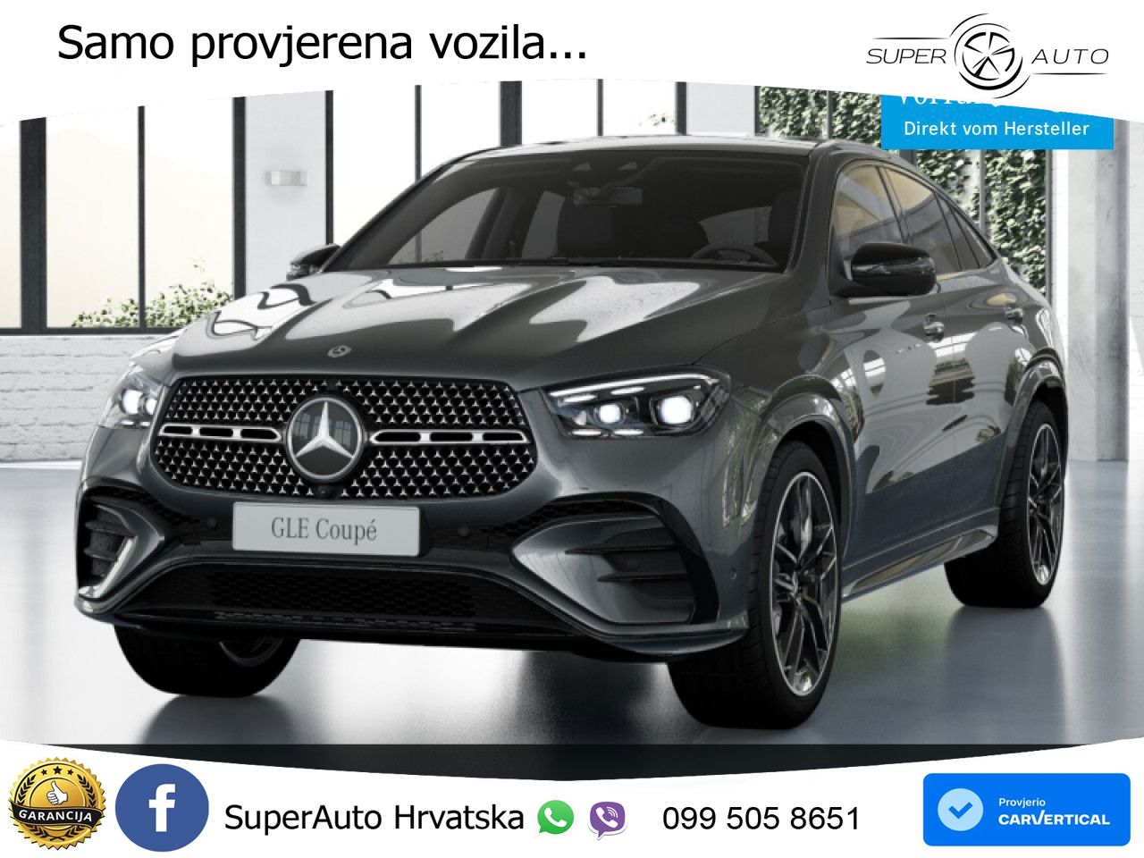 Mercedes GLE Coupe 450d (367 KS) EQ Boost 4MATIC 9G-TRONIC AMG LED+GR SJED+ACC