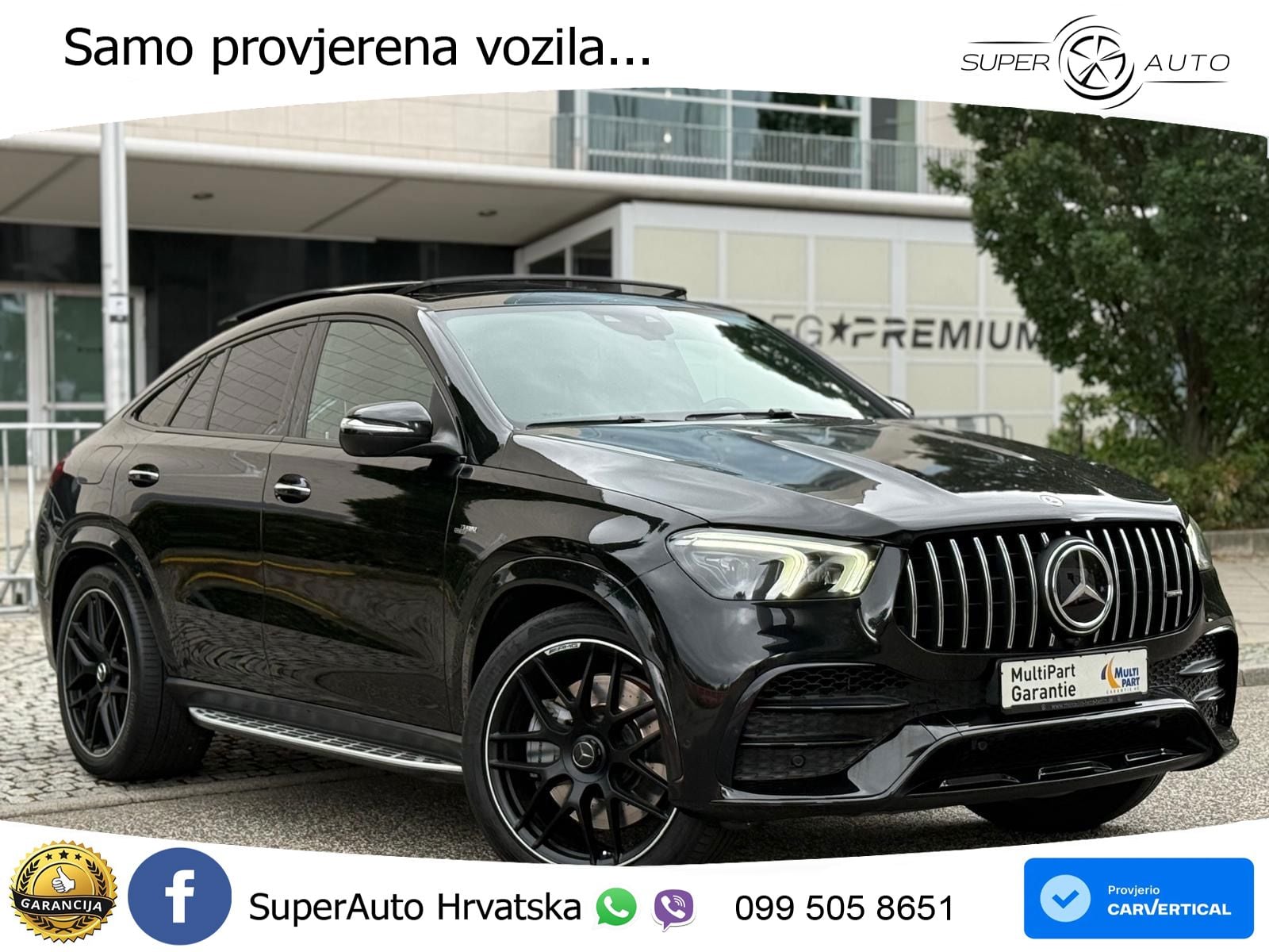 Mercedes AMG GLE Coupe 53 (435 KS) EQ Boost 4MATIC+ AMG SPEEDSHIFT TCT 9G ACC+HEAD+GR SJED+360+PANO