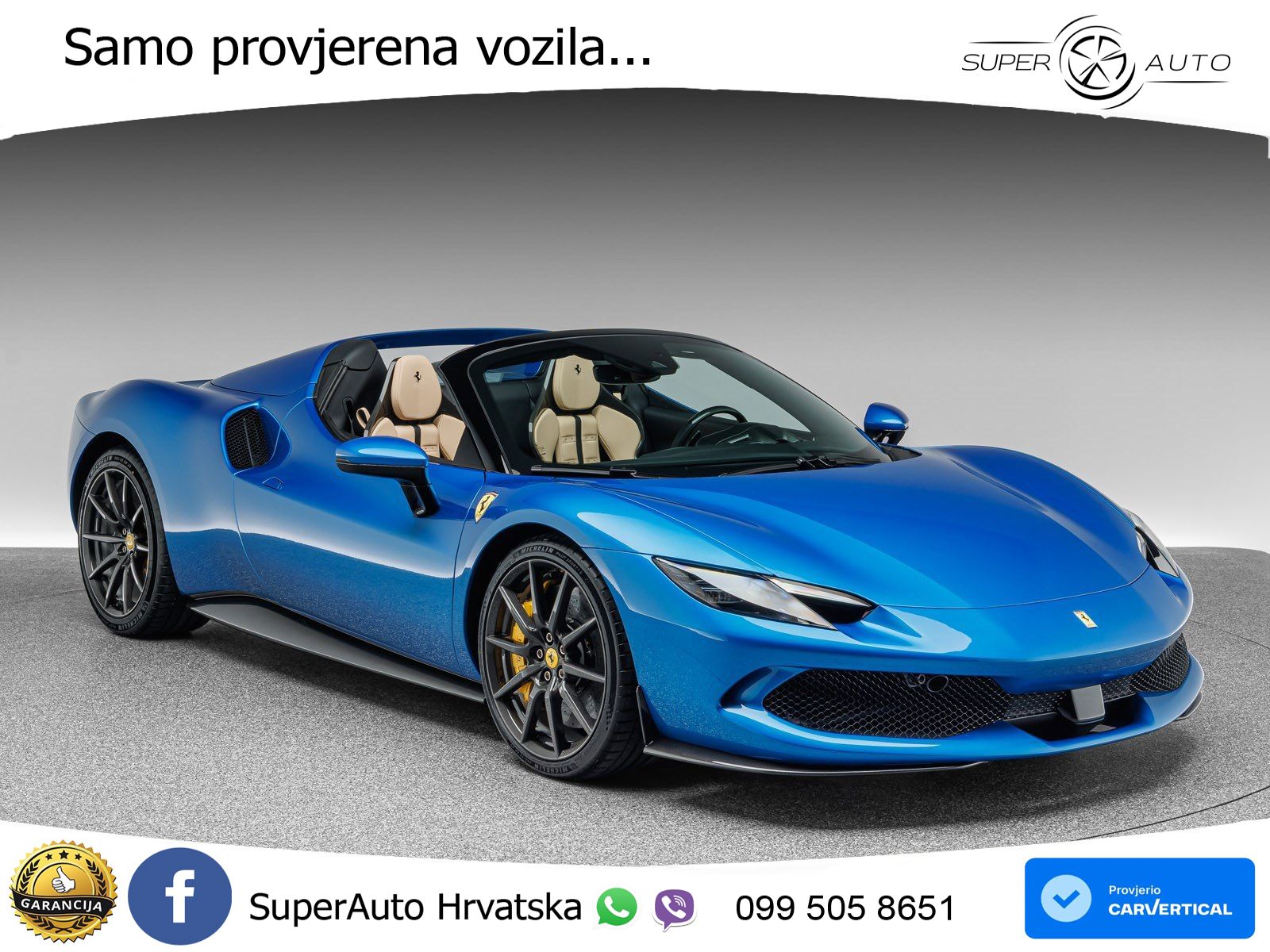 Ferrari 296 GTS 3.0 V6 (830 KS) F1 DCT