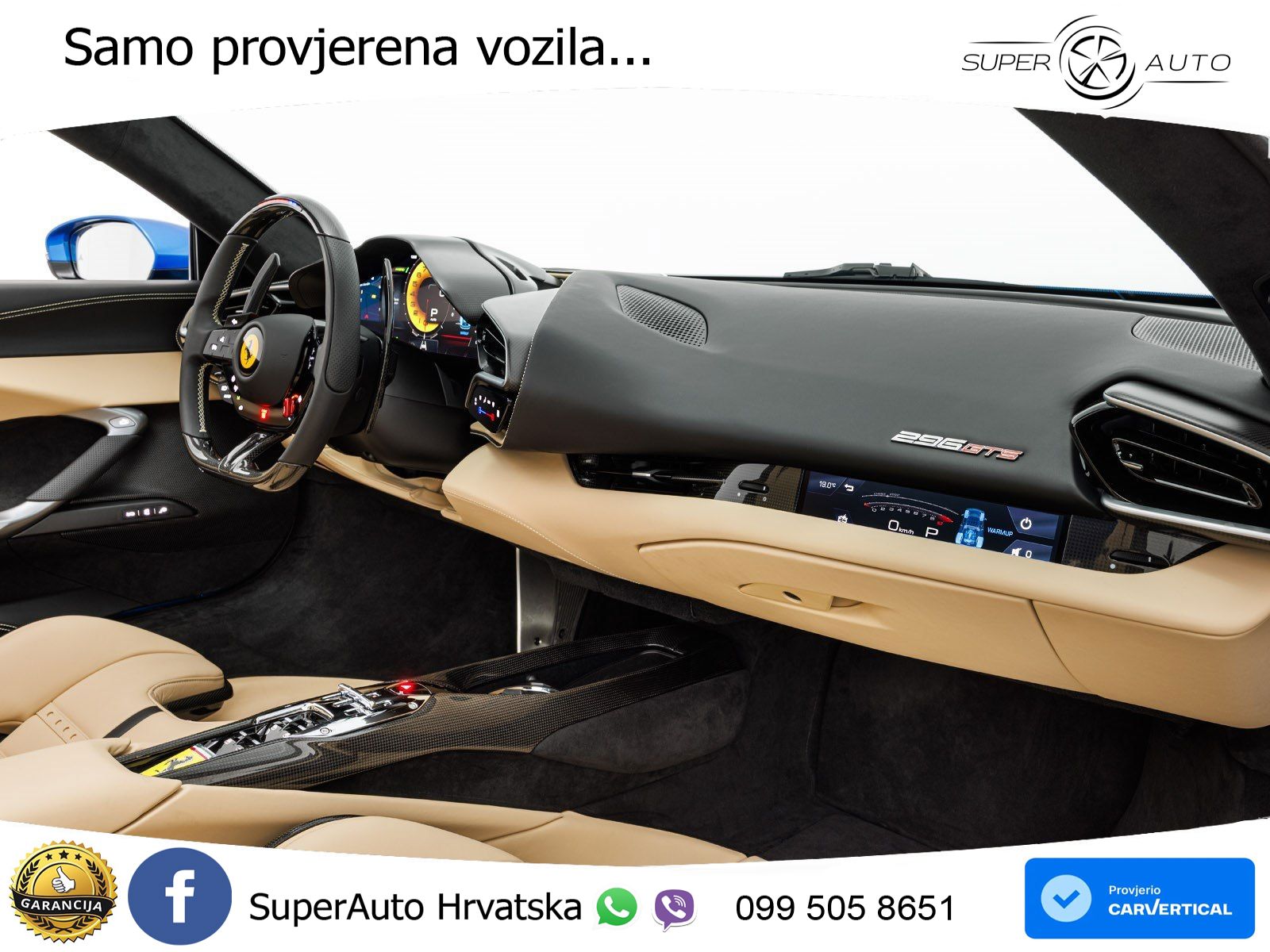 Ferrari 296 GTS 3.0 V6 (830 KS) F1 DCT