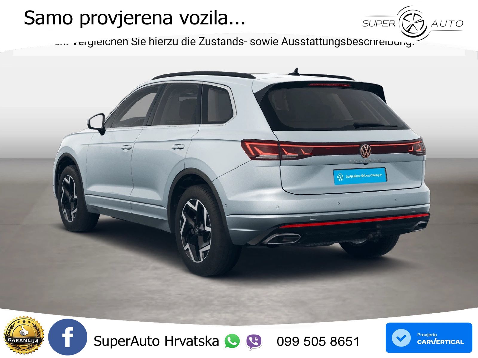 Volkswagen Touareg 3.0 V6 TFSI (340 KS) 4MOTION Tiptronic Elegance LED+GR SJED+ACC