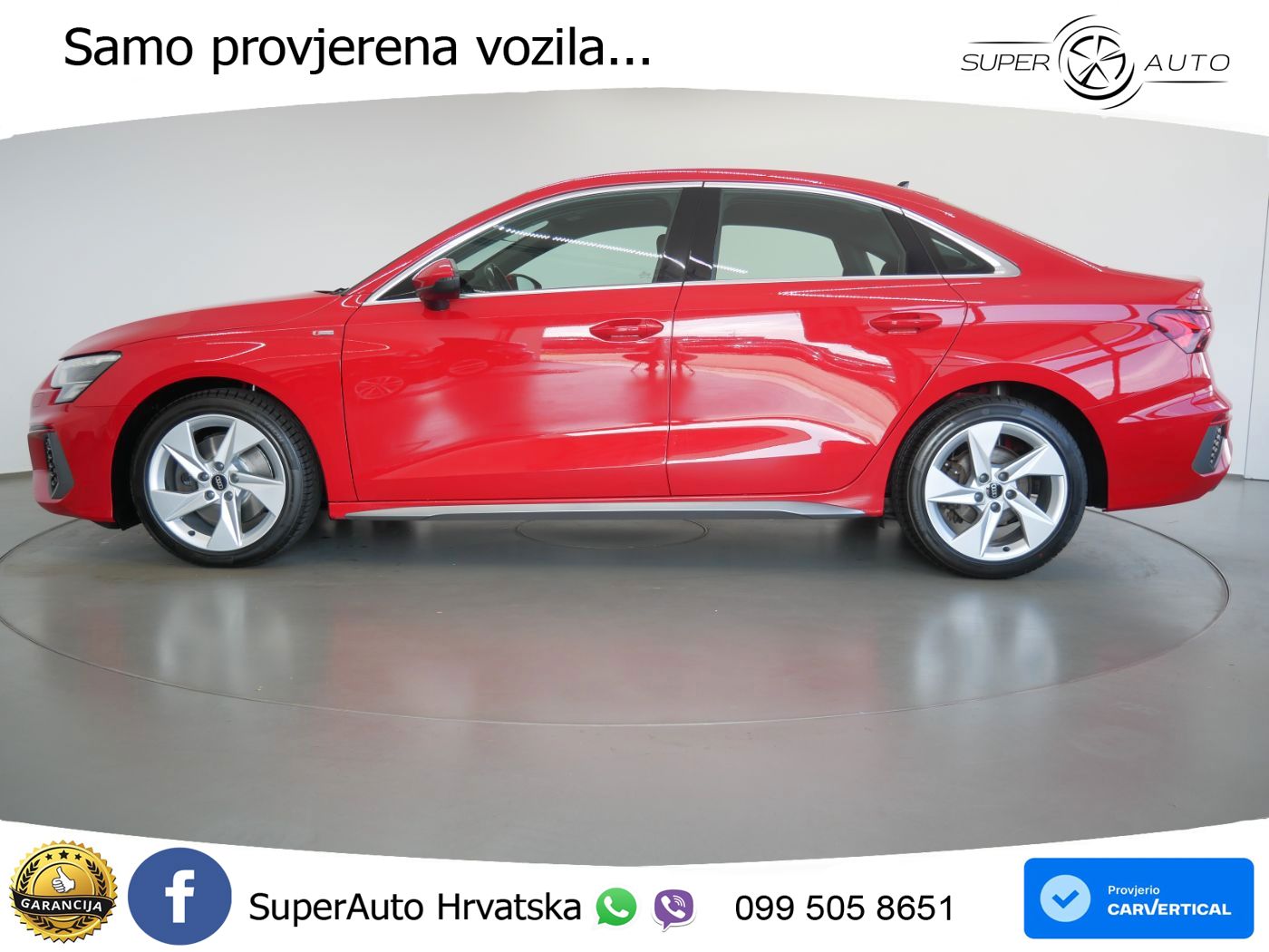 Audi A3 Limuzina 40 TFSI (190 KS) quattro S tronic S line LED+GR SJED+ACC