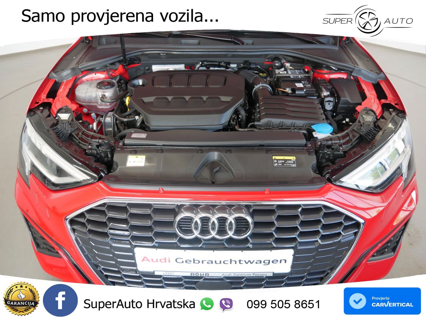 Audi A3 Limuzina 40 TFSI (190 KS) quattro S tronic S line LED+GR SJED+ACC