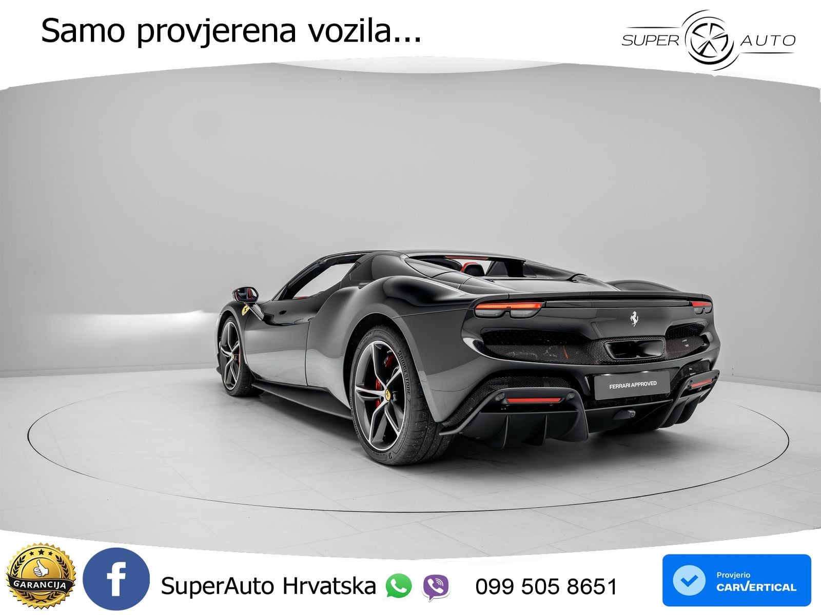 Ferrari 296 GTS 3.0 V6 (830 KS) F1 DCT LED+ACC