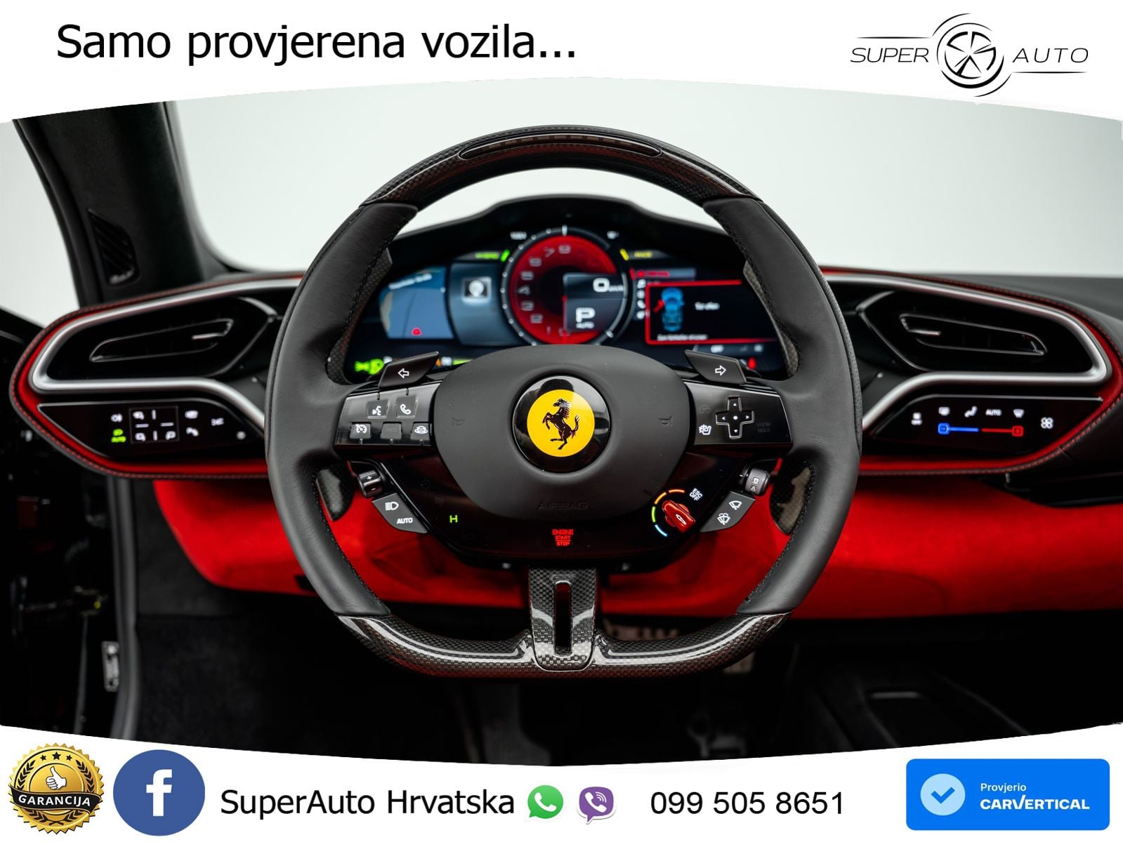 Ferrari 296 GTS 3.0 V6 (830 KS) F1 DCT LED+ACC