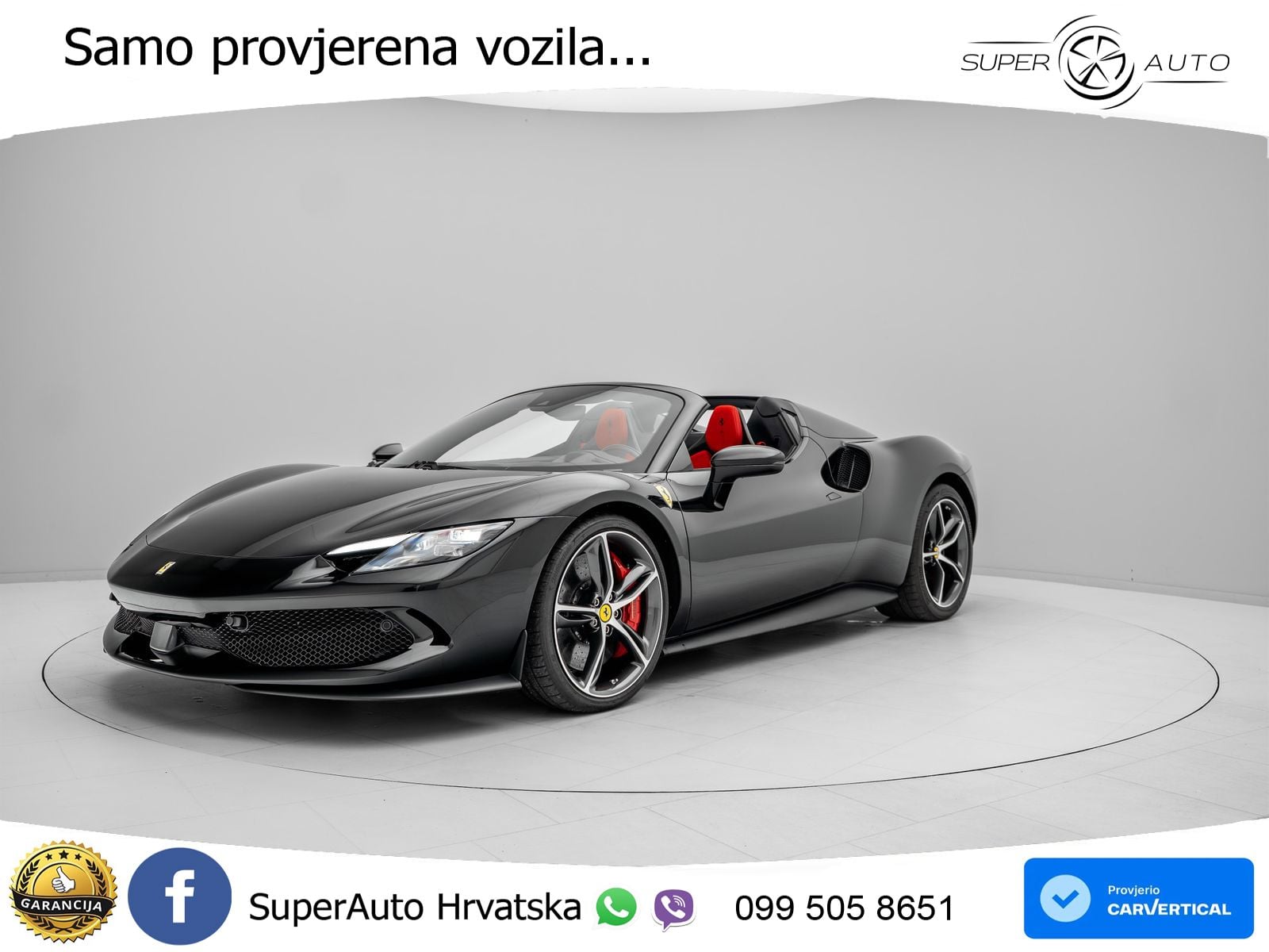 Ferrari 296 GTS 3.0 V6 (830 KS) F1 DCT LED+ACC