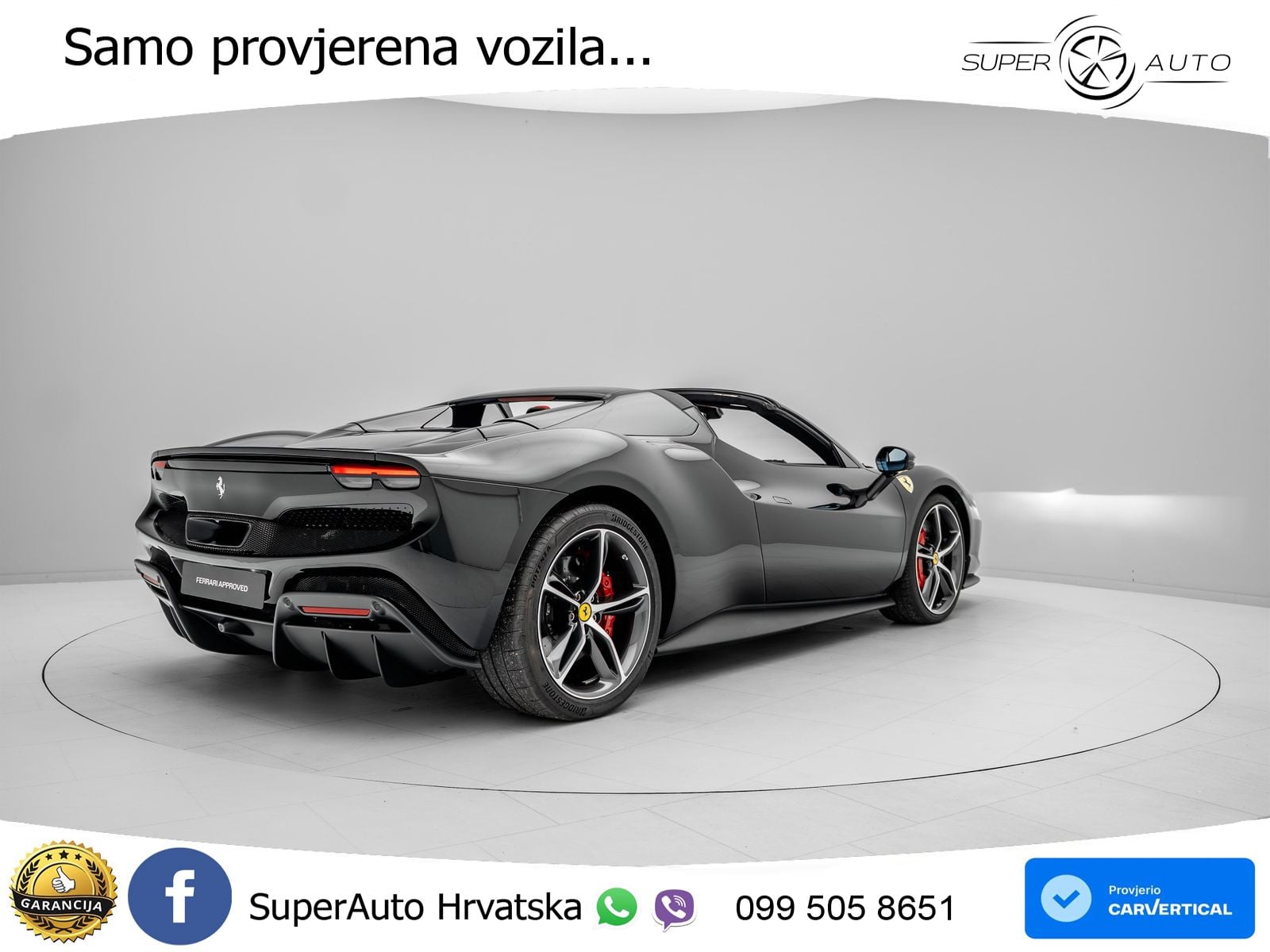 Ferrari 296 GTS 3.0 V6 (830 KS) F1 DCT LED+ACC