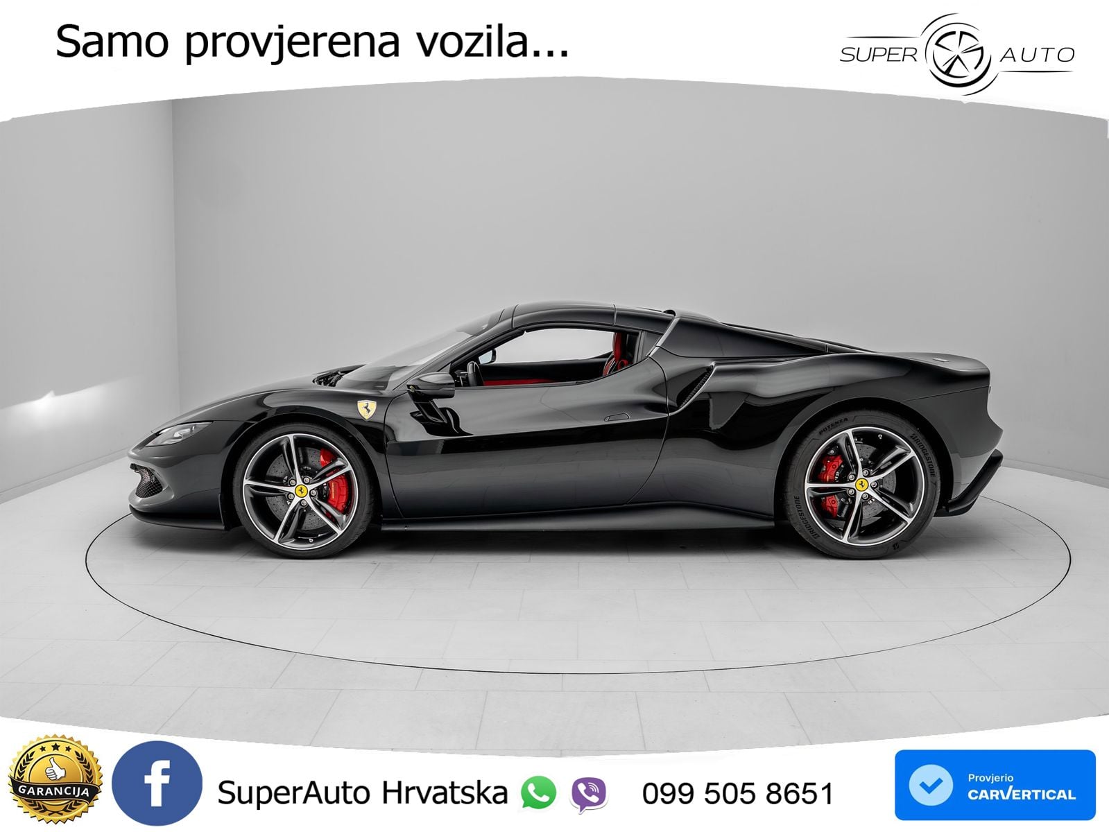 Ferrari 296 GTS 3.0 V6 (830 KS) F1 DCT LED+ACC