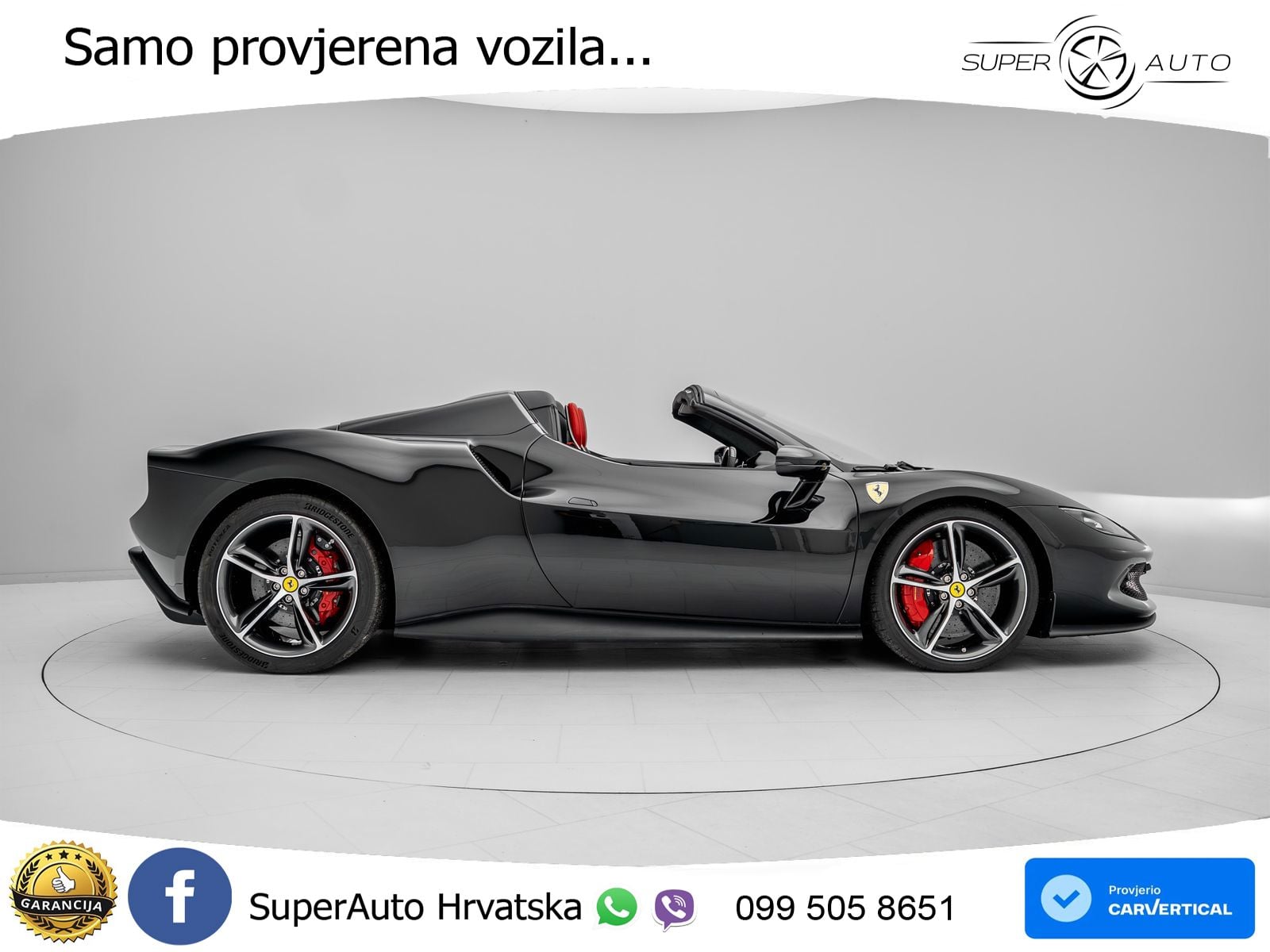Ferrari 296 GTS 3.0 V6 (830 KS) F1 DCT LED+ACC