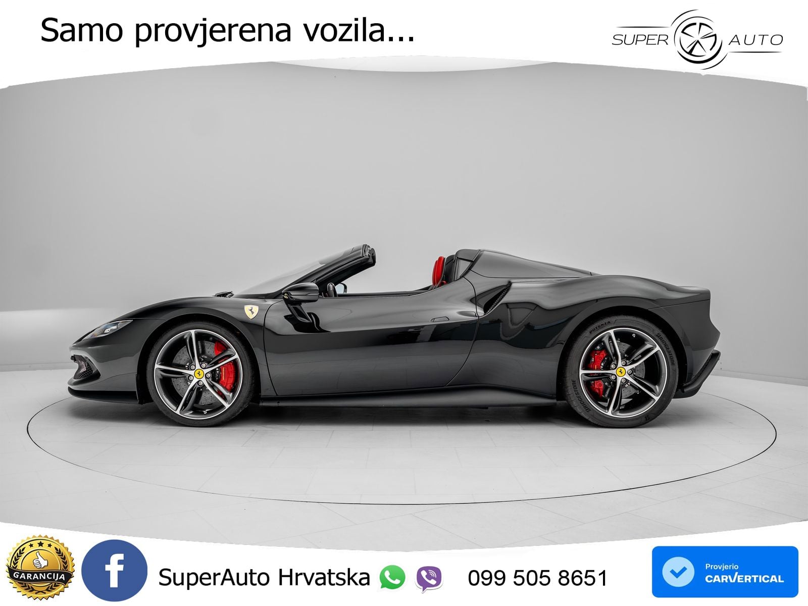 Ferrari 296 GTS 3.0 V6 (830 KS) F1 DCT LED+ACC
