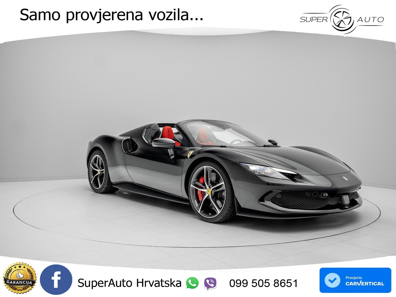 Ferrari 296 GTS 3.0 V6 (830 KS) F1 DCT LED+ACC