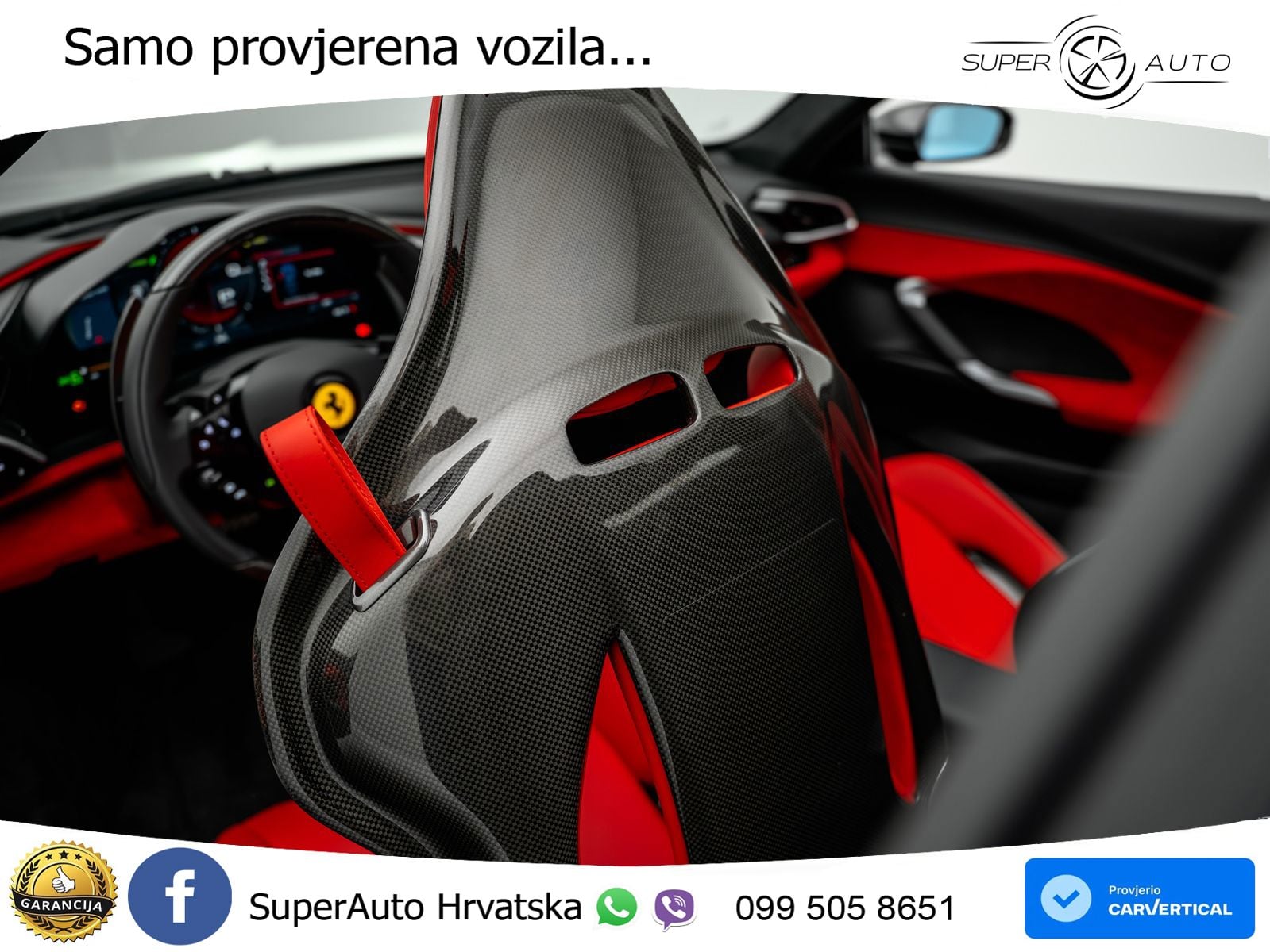 Ferrari 296 GTS 3.0 V6 (830 KS) F1 DCT LED+ACC