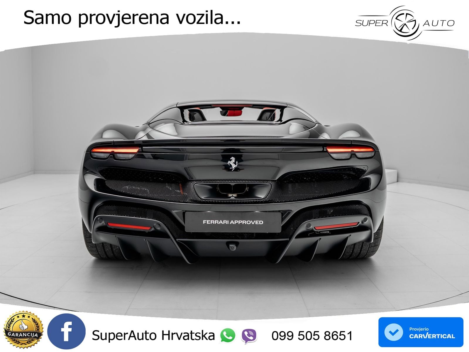 Ferrari 296 GTS 3.0 V6 (830 KS) F1 DCT LED+ACC