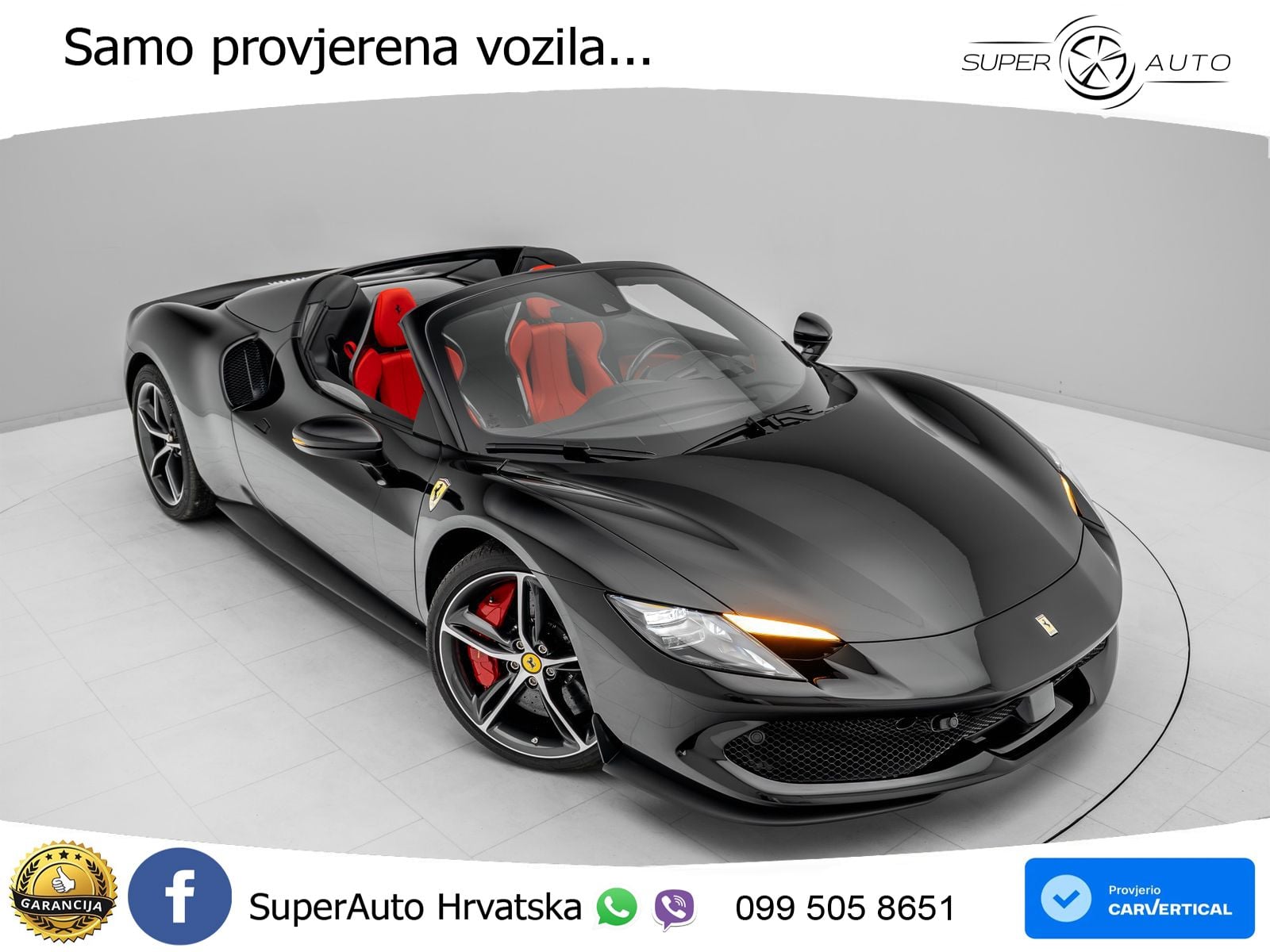 Ferrari 296 GTS 3.0 V6 (830 KS) F1 DCT LED+ACC