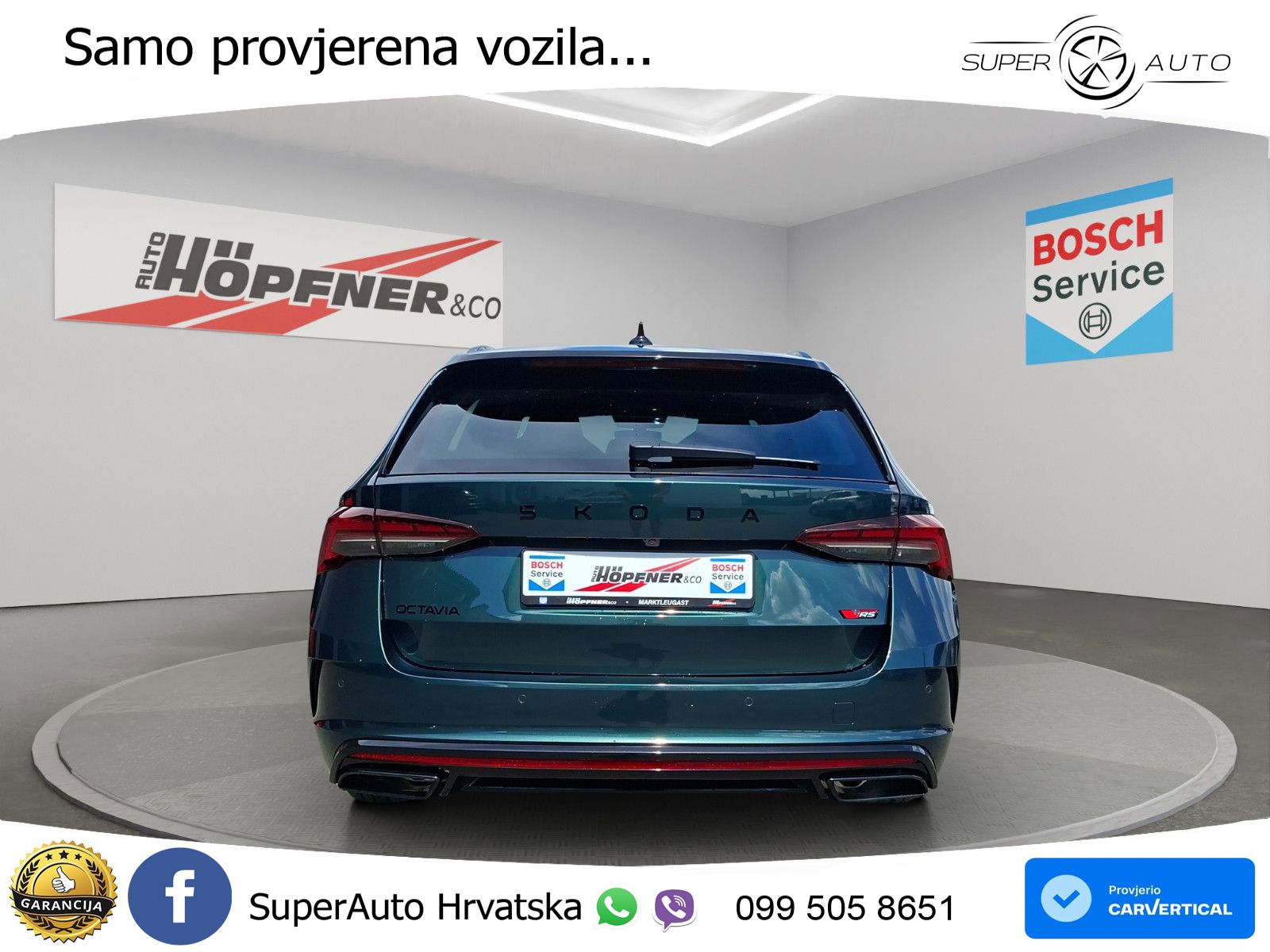 Škoda Octavia Combi RS 2.0 TSI (265 KS) DSG LED+GR SJED+ACC