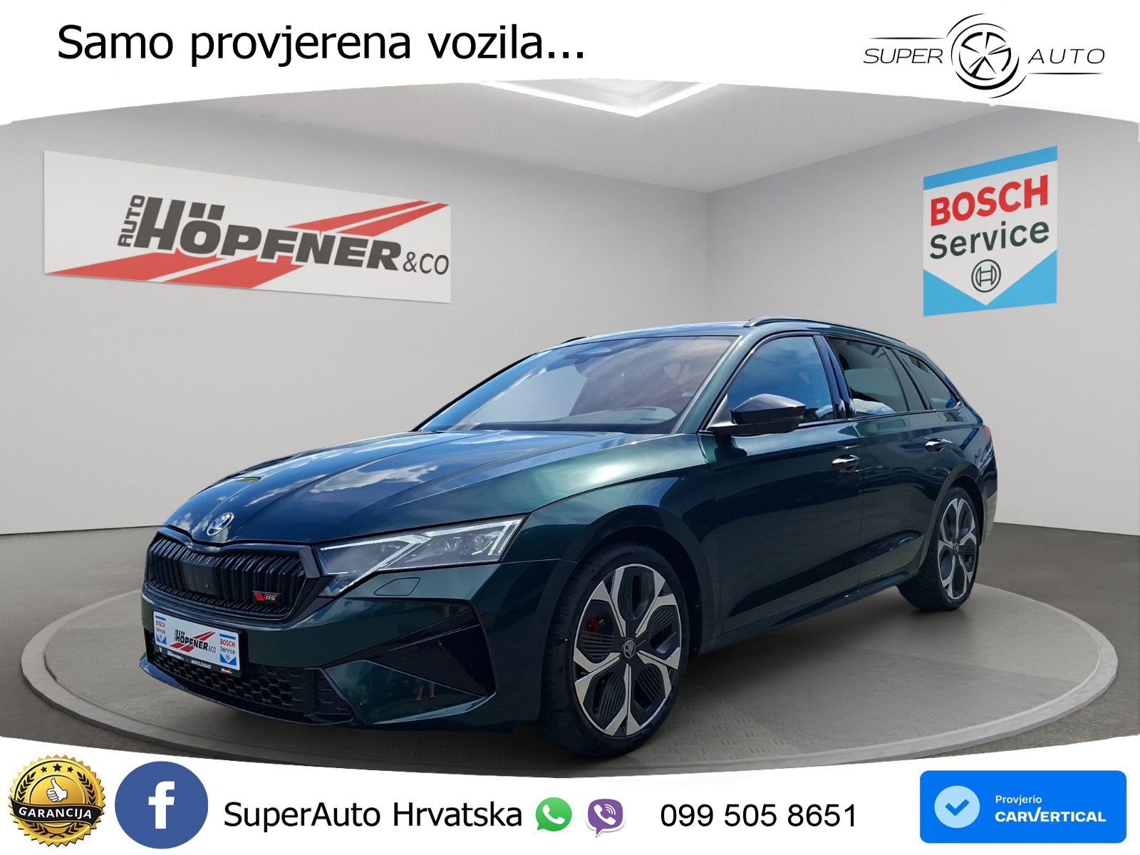 Škoda Octavia Combi RS 2.0 TSI (265 KS) DSG LED+GR SJED+ACC