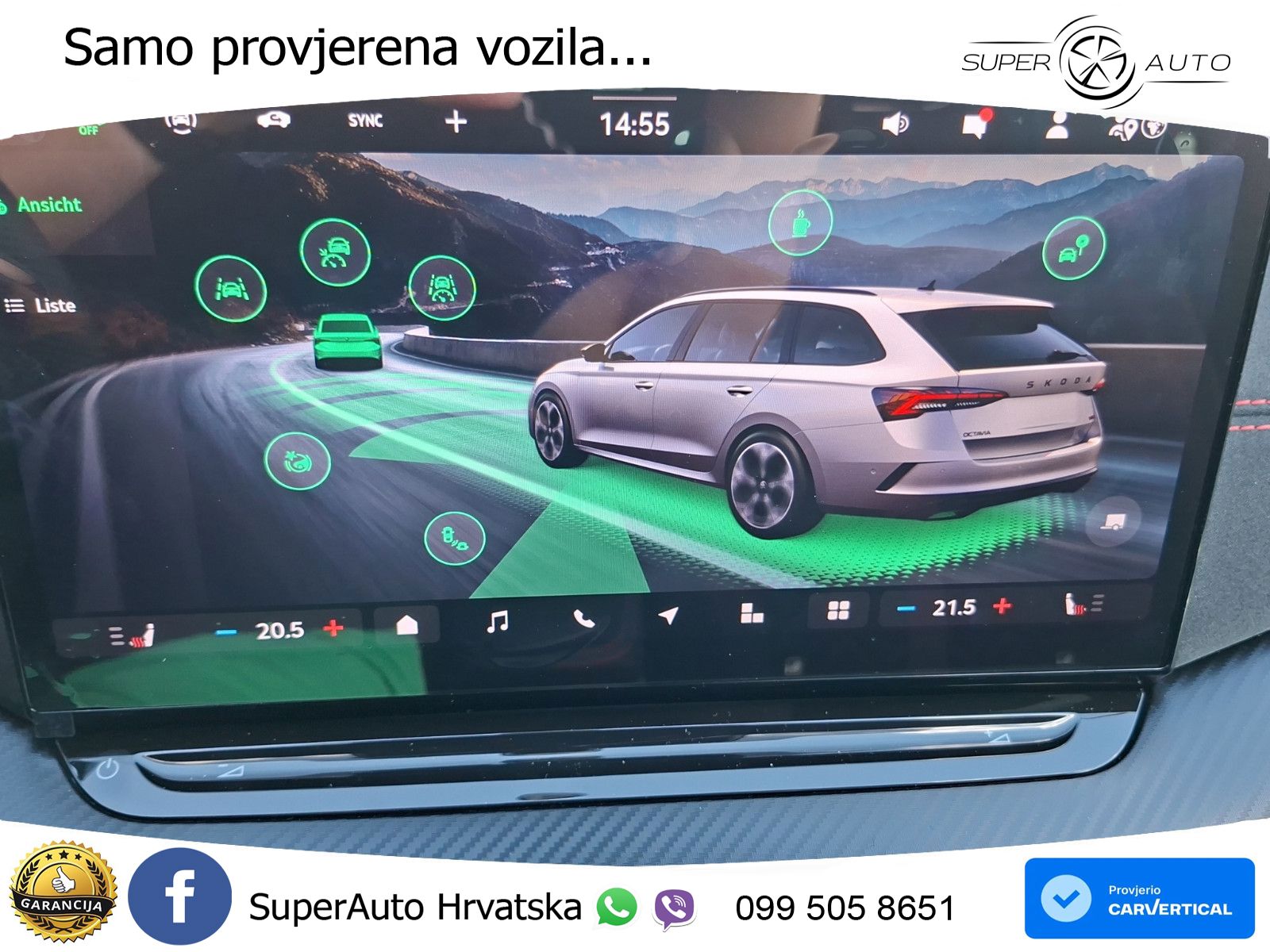 Škoda Octavia Combi RS 2.0 TSI (265 KS) DSG LED+GR SJED+ACC