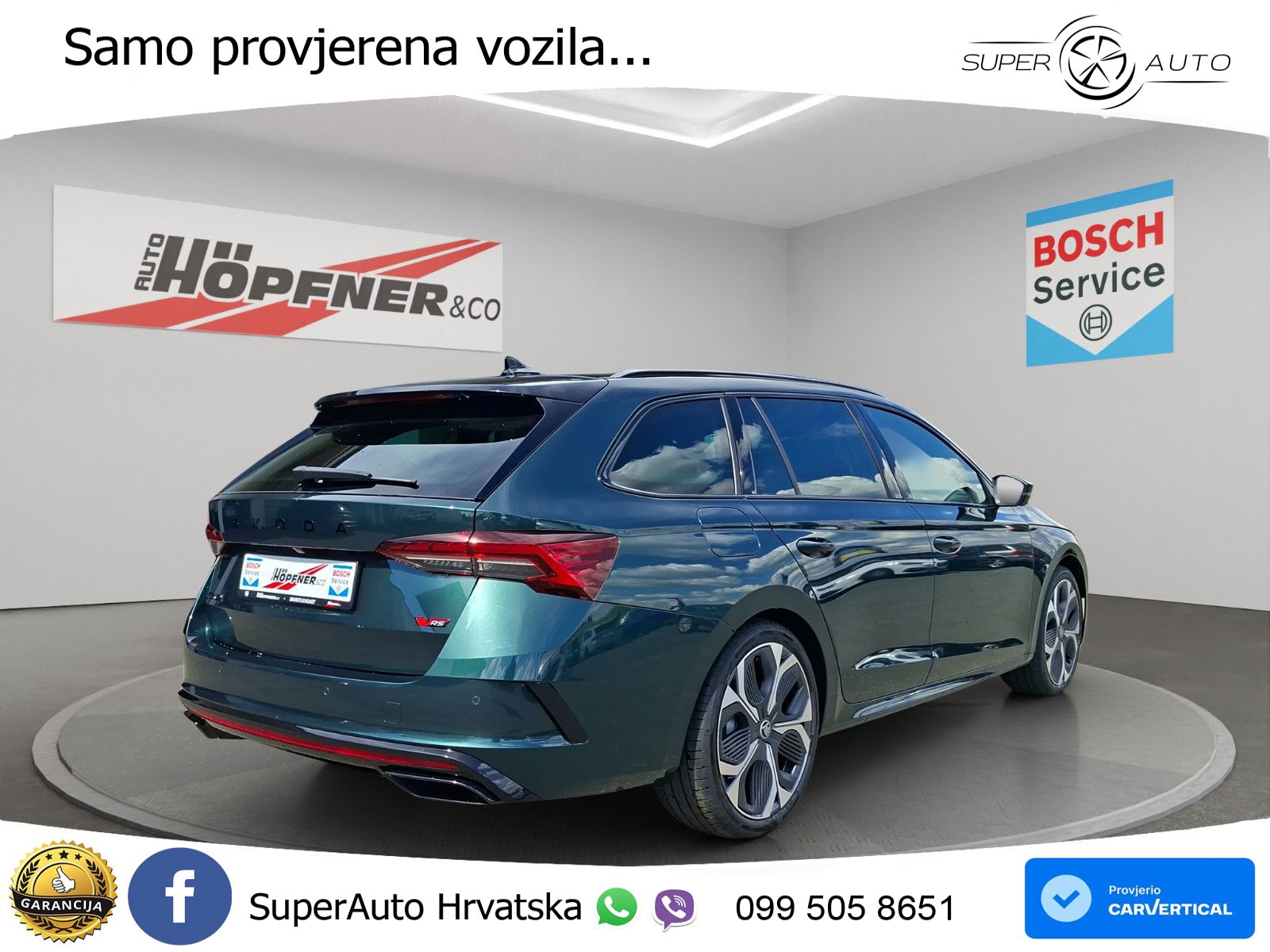Škoda Octavia Combi RS 2.0 TSI (265 KS) DSG LED+GR SJED+ACC