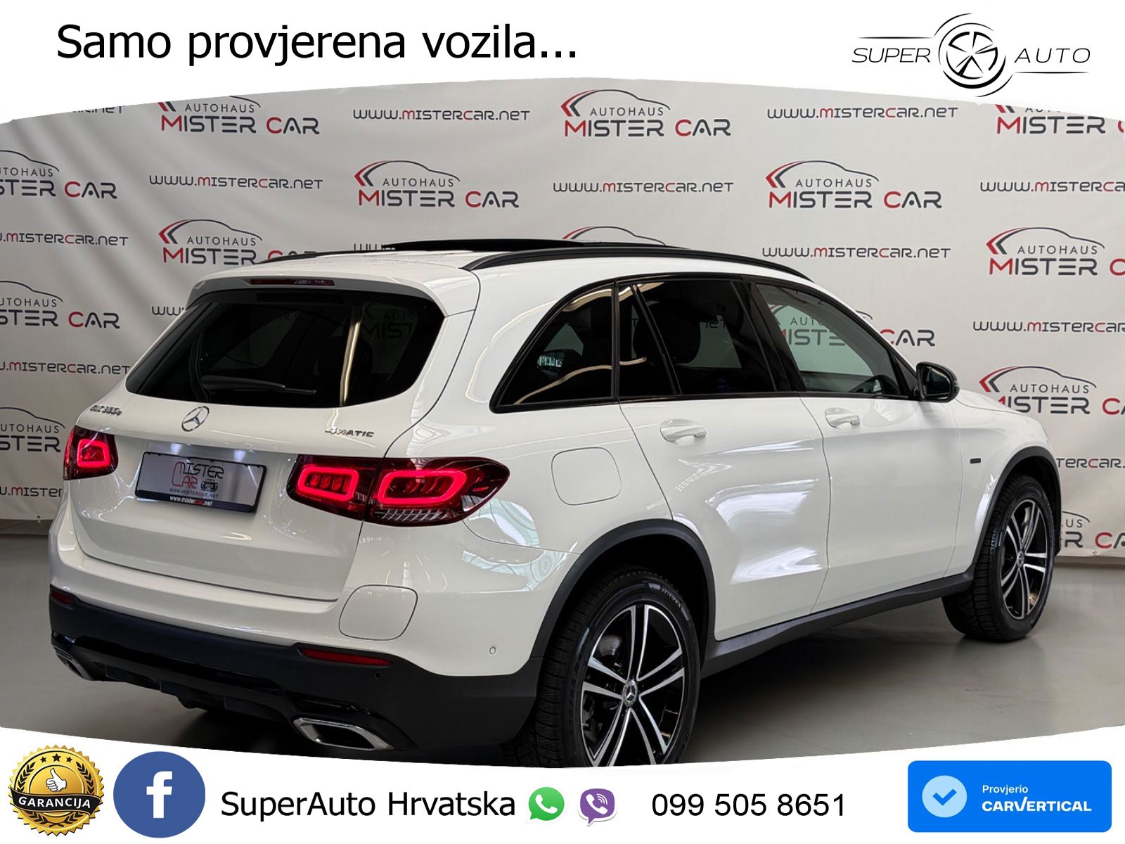 Mercedes GLC 300e (320 KS) 4MATIC 9G-TRONIC Night paket ACC+GR SJED+360+PANO