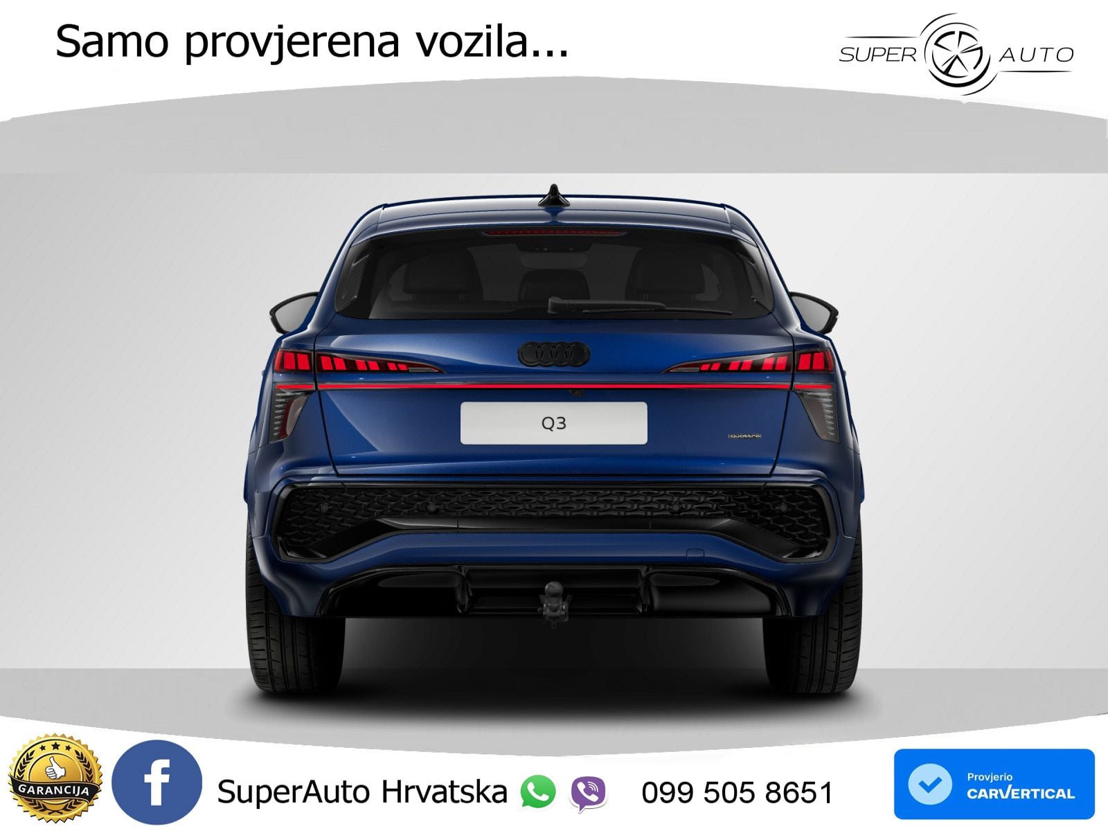 Audi Q3 Sportback 2.0 TFSI (204 KS) quattro S tronic LED+GR SJED+ACC